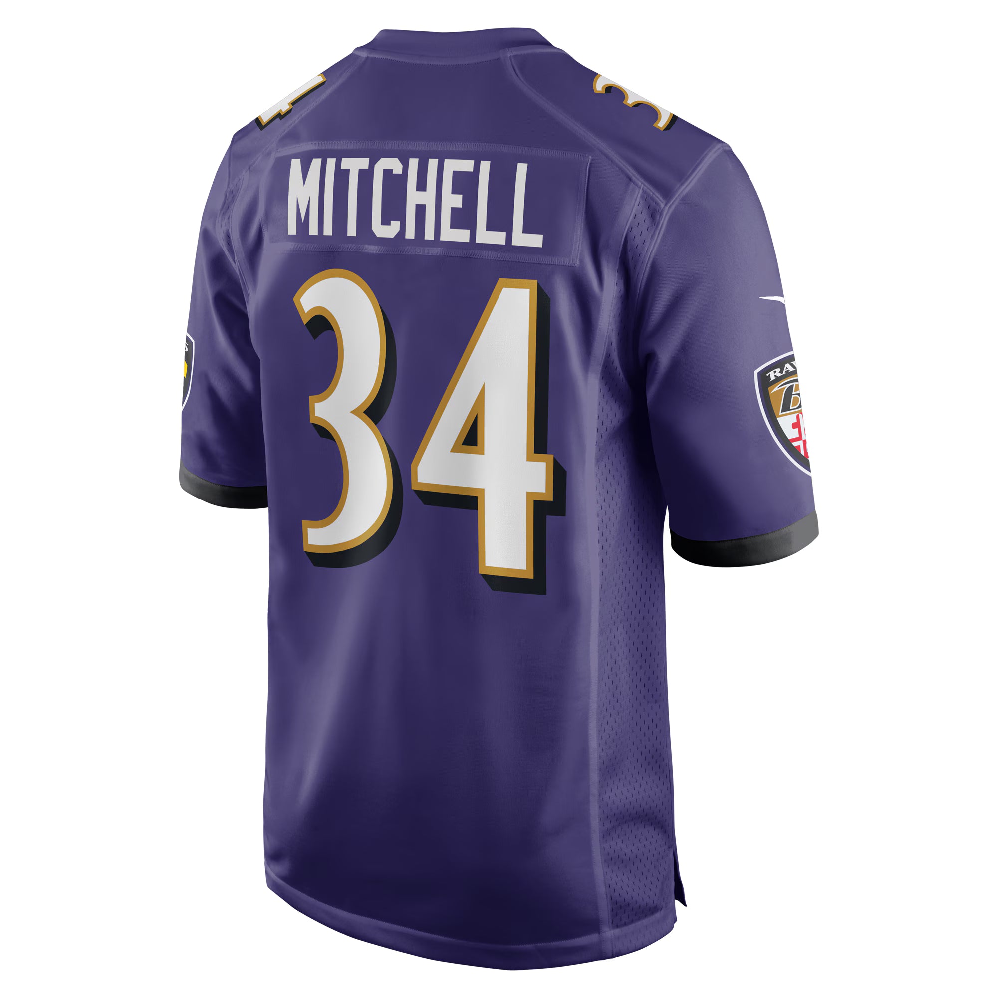 Keaton Mitchell Baltimore Ravens Nike  Game Jersey -  Purple
