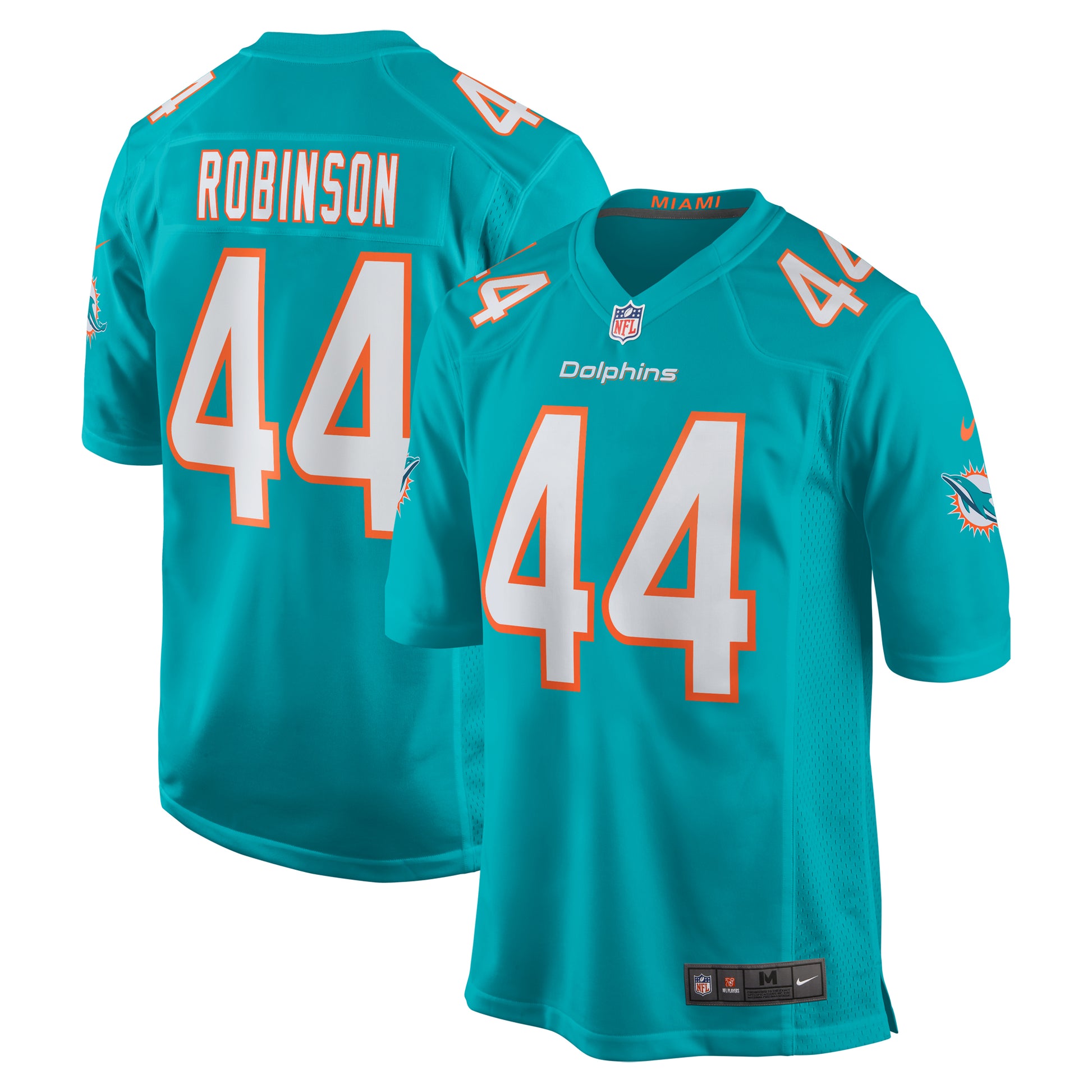Chop Robinson Miami Dolphins Nike  Player Game Jersey - Aqua