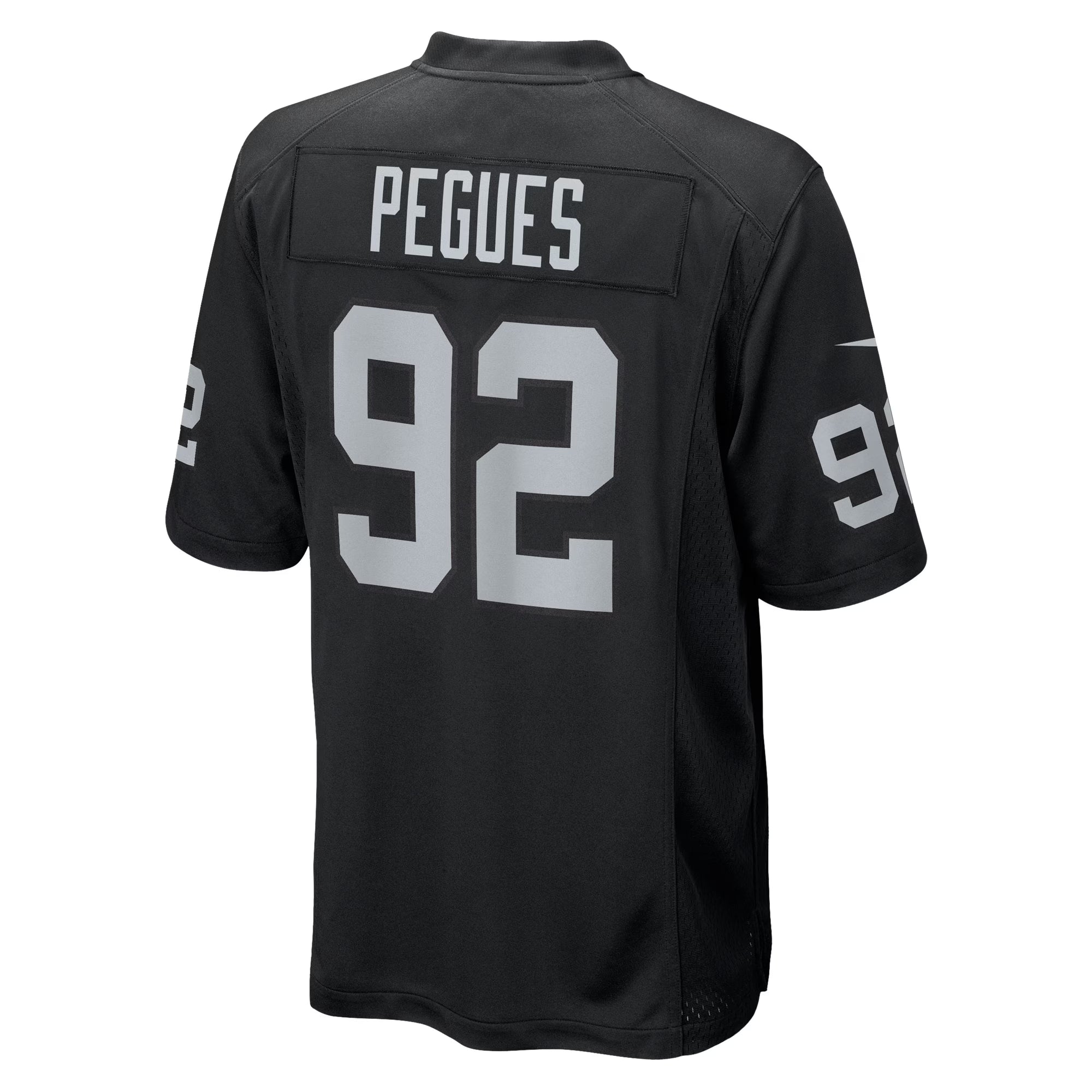 JJ Pegues Las Vegas Raiders Nike Team Game Jersey -  Black