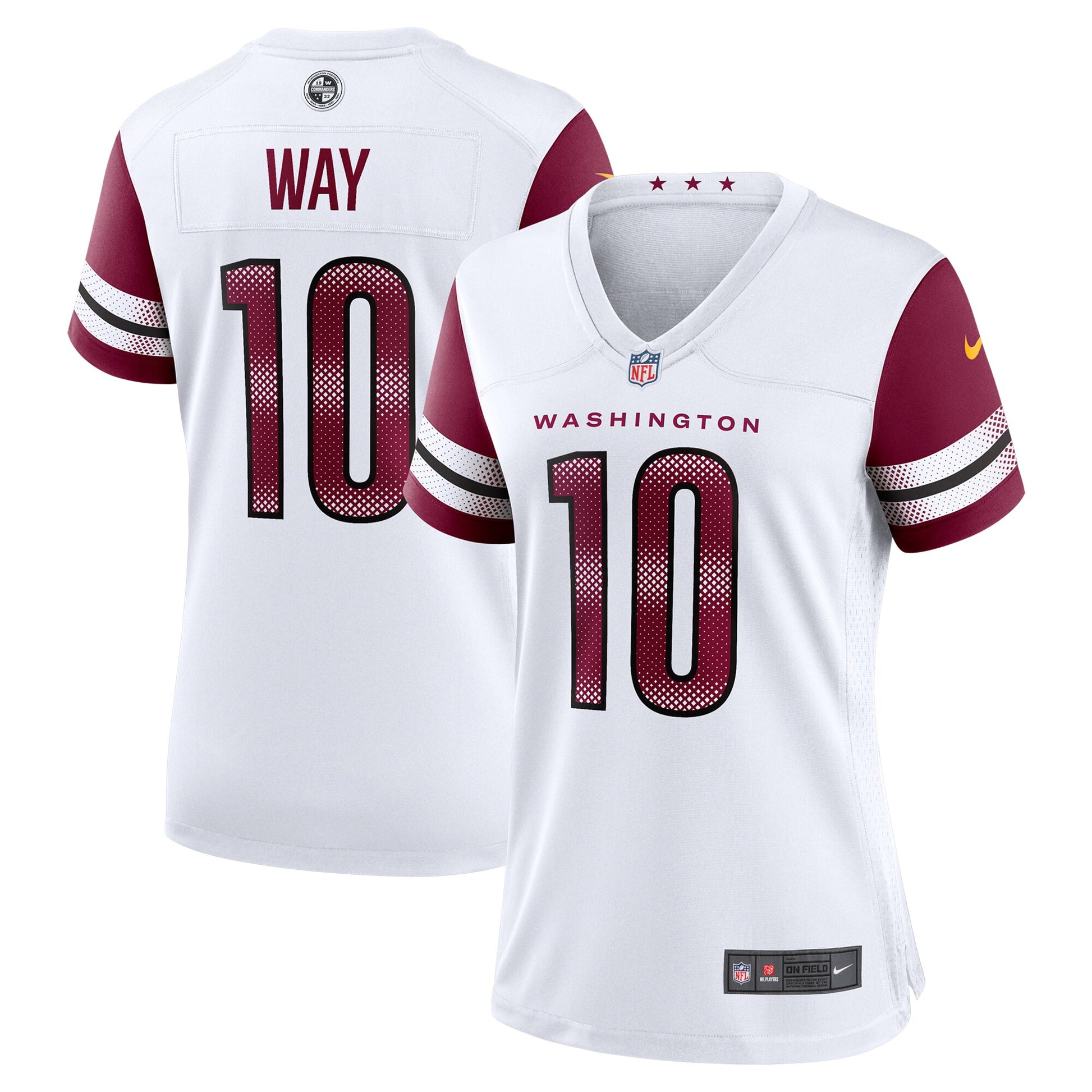 Tress Way Washington Commanders Nike Women's Game Jersey -  White
