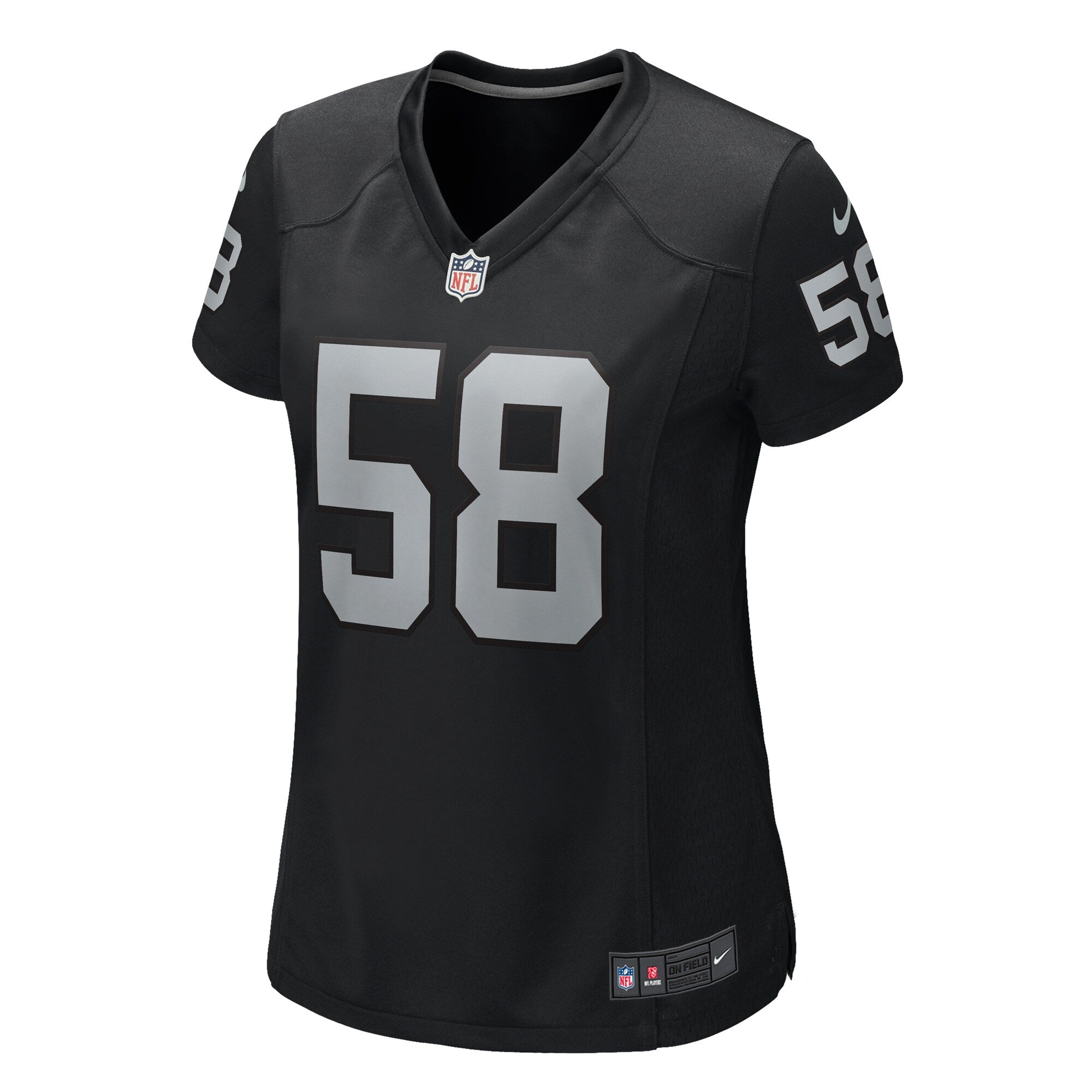 Jackson Powers-Johnson Las Vegas Raiders Nike Women's  Game Jersey -  Black