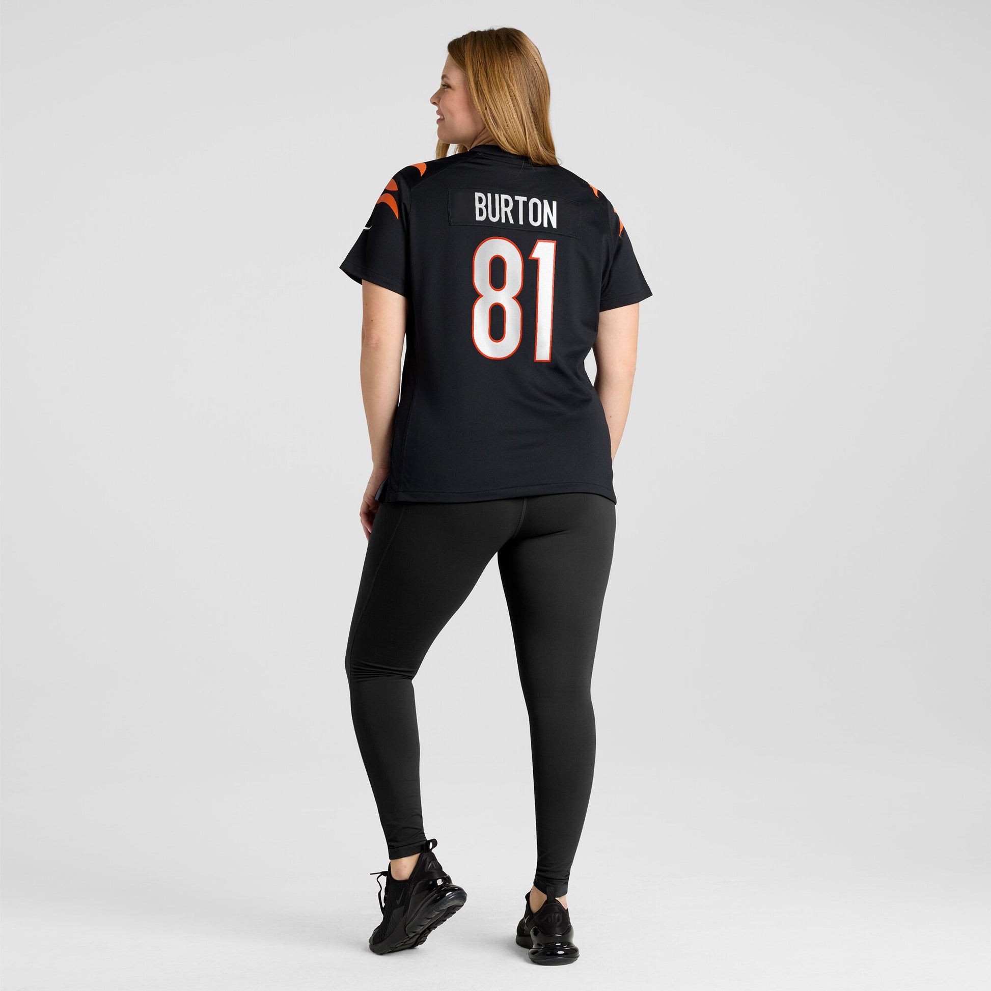 Jermaine Burton Cincinnati Bengals Nike Women's  Game Jersey -  Black
