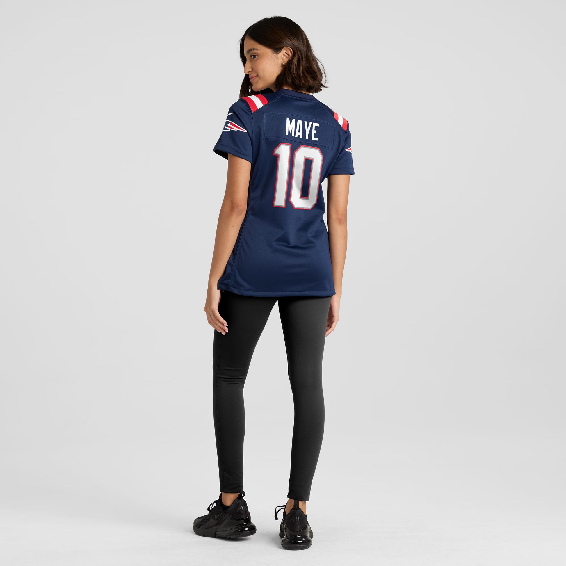 Drake Maye New England Patriots Nike Women's  Player Game Jersey - Navy