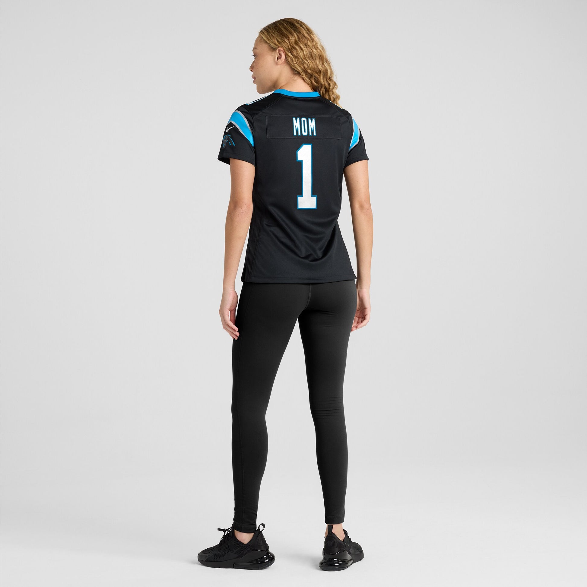 Number 1 Mom Carolina Panthers Nike Women's Game Jersey - Black