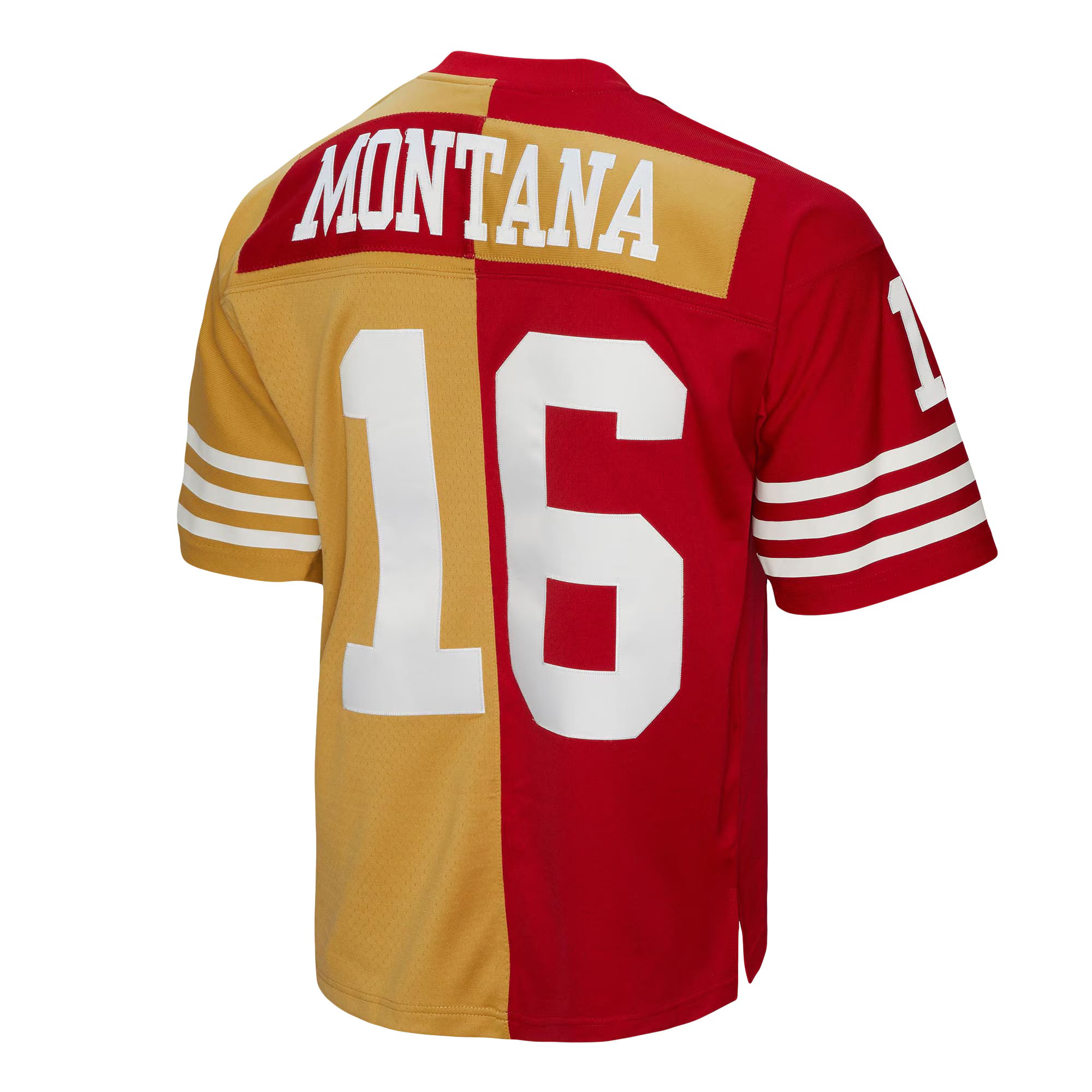 Joe Montana San Francisco 49ers Mitchell &amp; Ness 1990 Split Legacy Replica Jersey - Scarlet/Gold