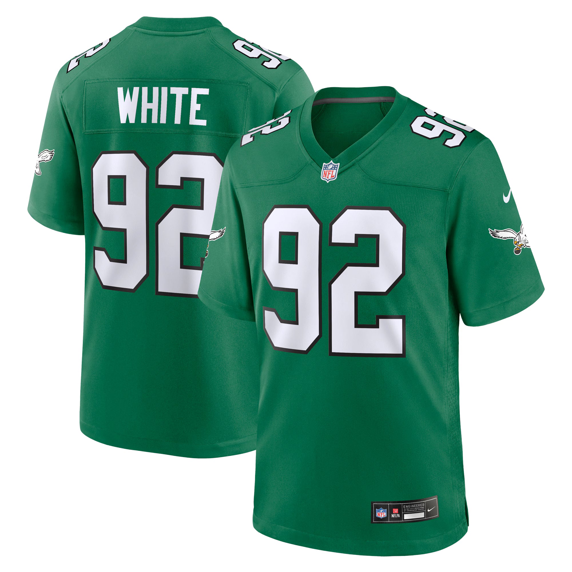Reggie White Philadelphia Eagles Nike Retired Player Alternate Game Jersey - Kelly Green