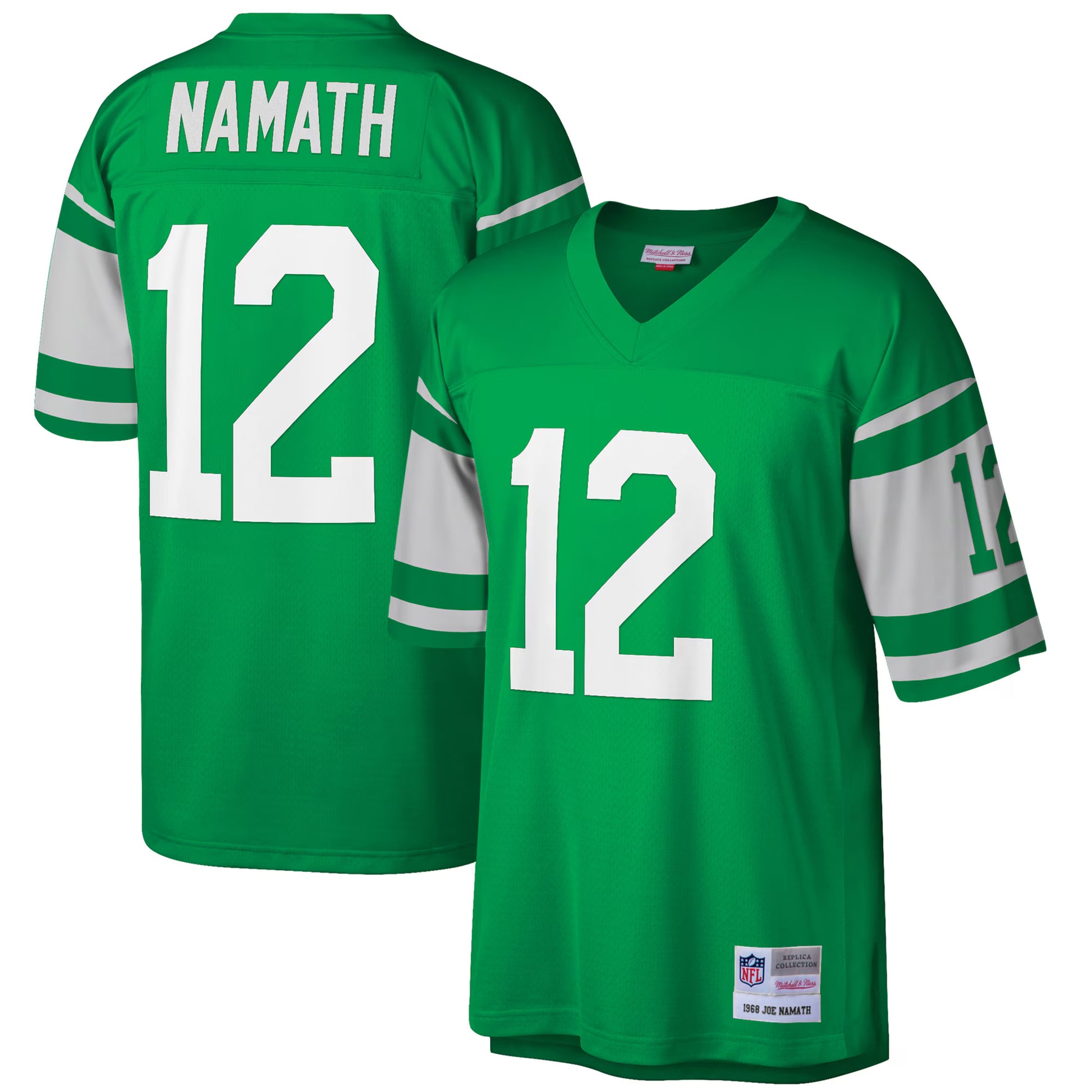 Joe Namath New York Jets Mitchell &amp; Ness Big &amp; Tall 1968 Retired Player Replica Jersey - Green