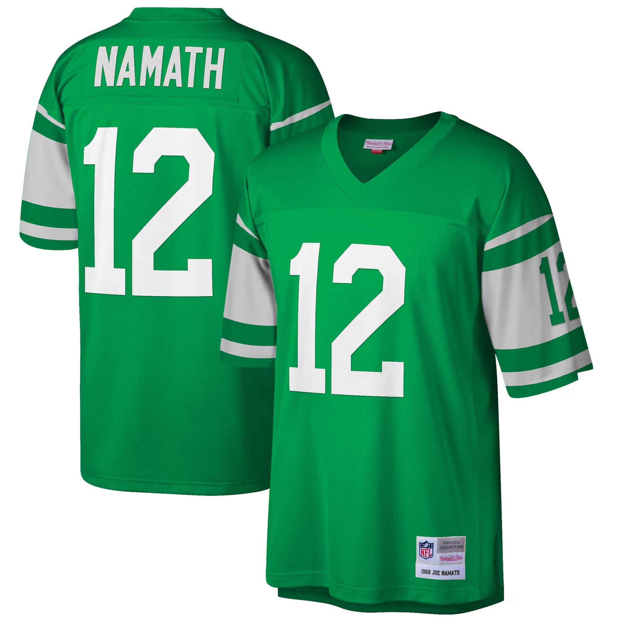 Joe Namath New York Jets Mitchell &amp; Ness Big &amp; Tall 1968 Retired Player Replica Jersey - Green