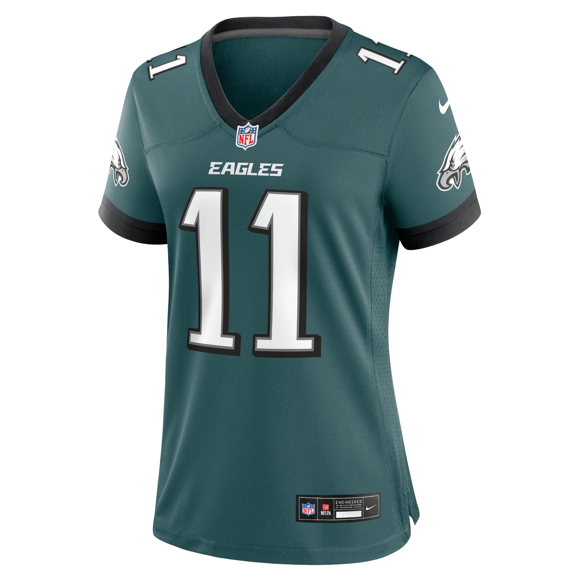 A.J. Brown Philadelphia Eagles Nike Women's Team Game Jersey - Midnight Green
