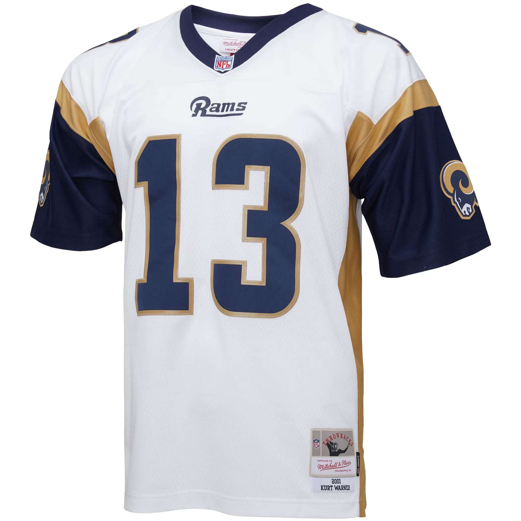 Kurt Warner Los Angeles Rams Mitchell &amp; Ness Big &amp; Tall 2001 Retired Player Replica Jersey - White