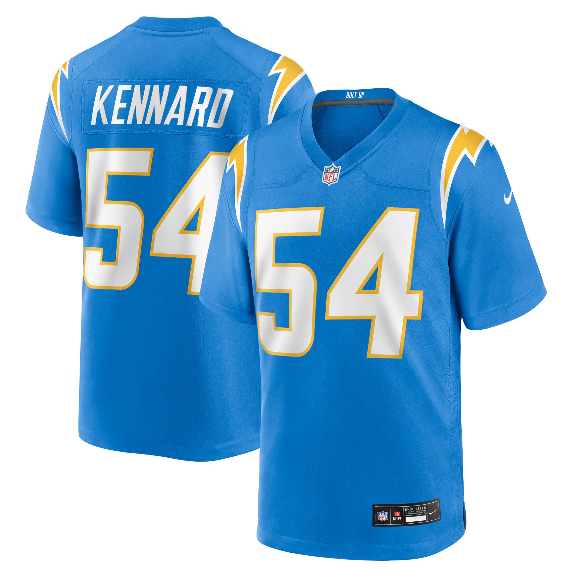 Kyle Kennard Los Angeles Chargers Nike Team Game Jersey -  Powder Blue