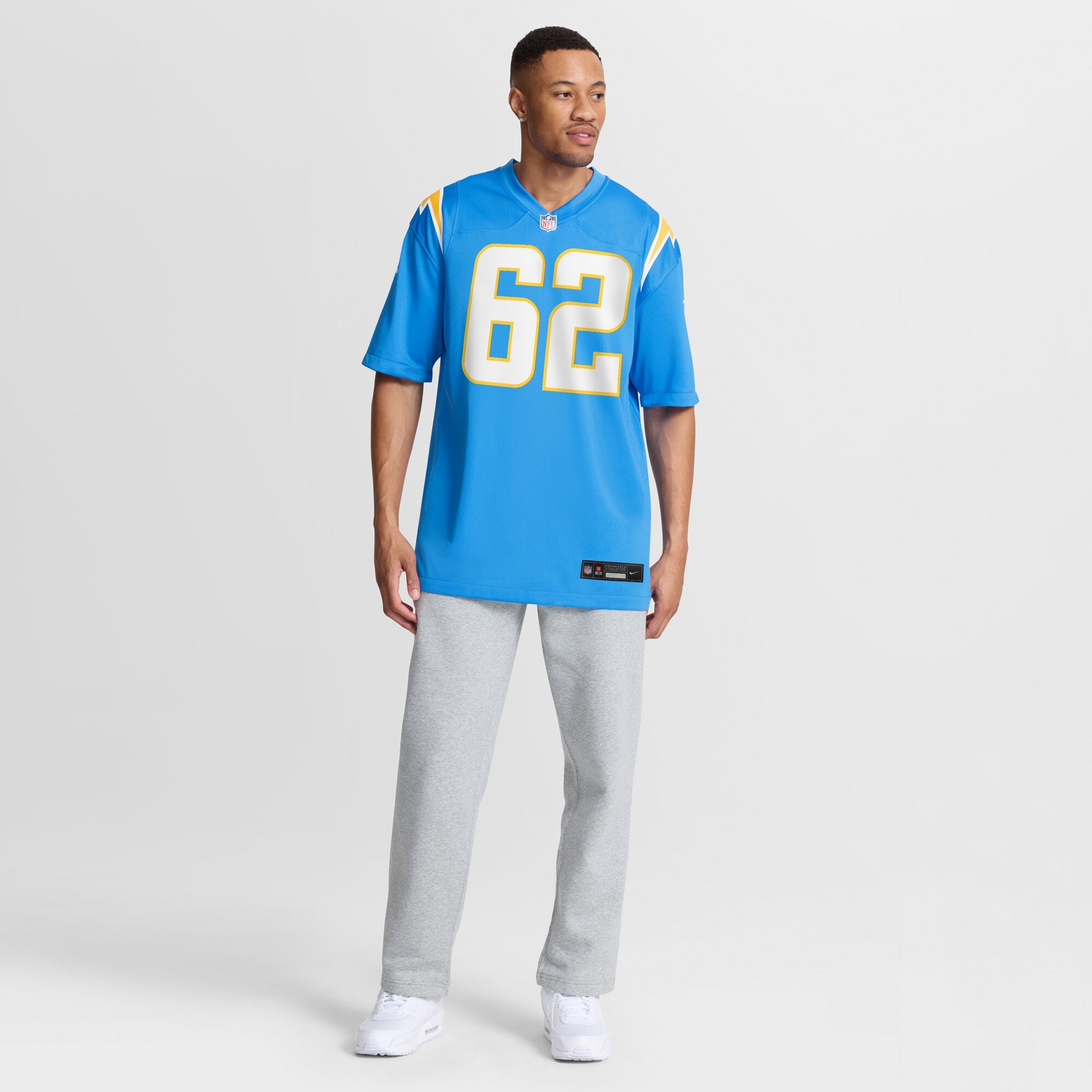 Sam Mustipher Los Angeles Chargers Nike Team Game Jersey -  Powder Blue