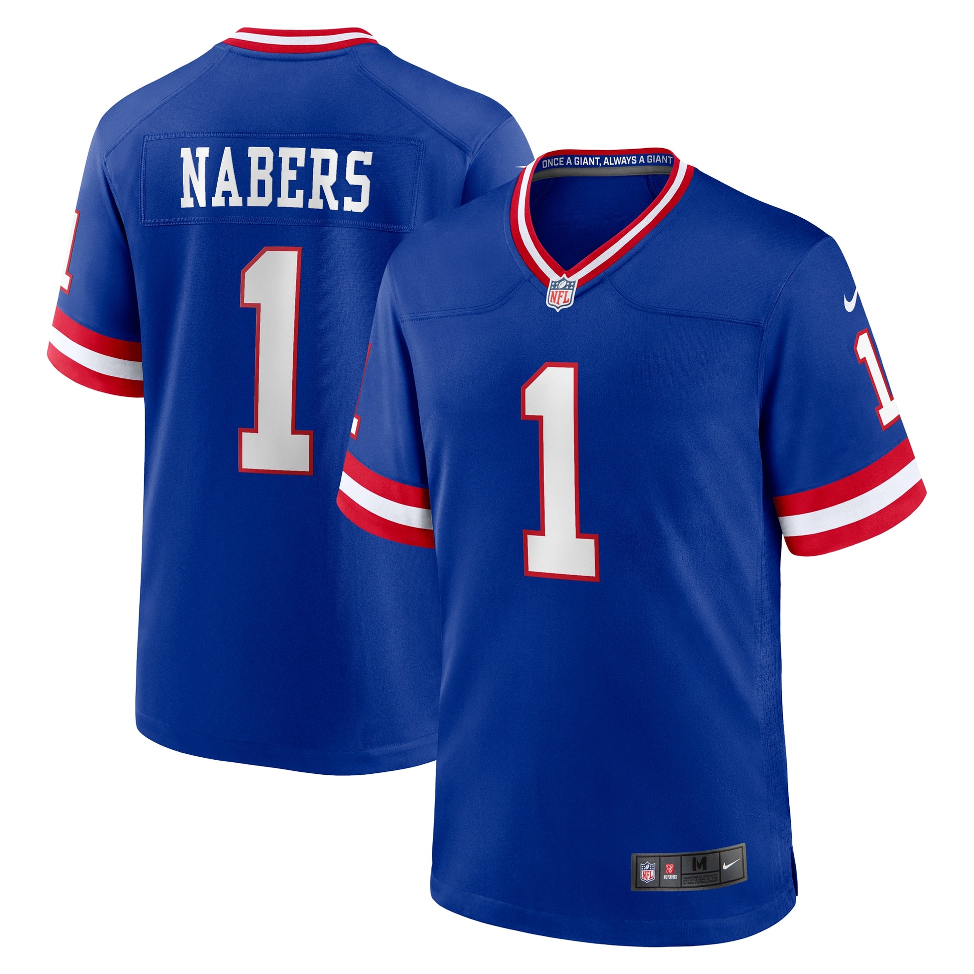 Malik Nabers New York Giants Nike Game Player Jersey - Royal