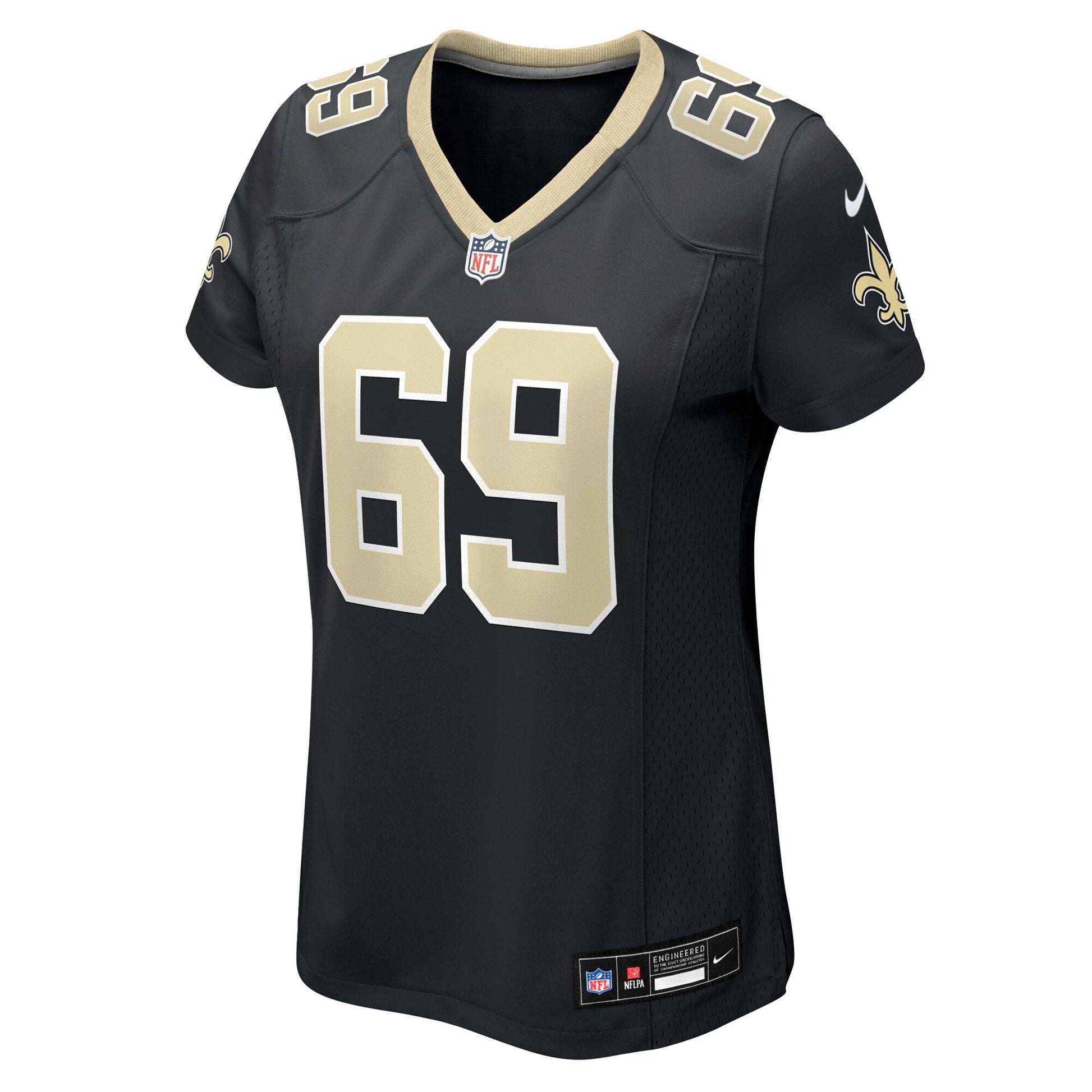 Barry Wesley New Orleans Saints Nike Women's Team Game Jersey -  Black