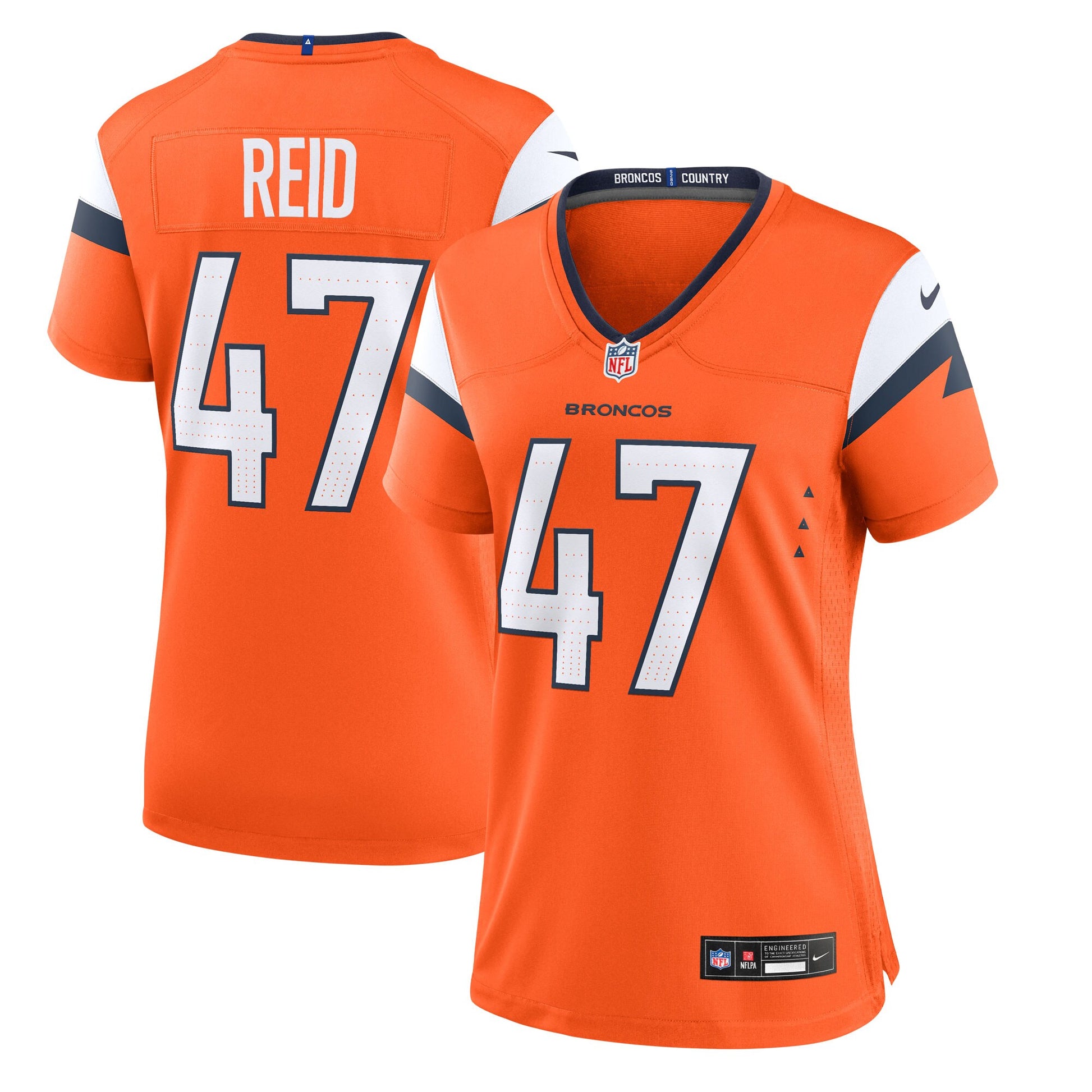 Karene Reid Denver Broncos Nike Women's Team Game Jersey -  Orange