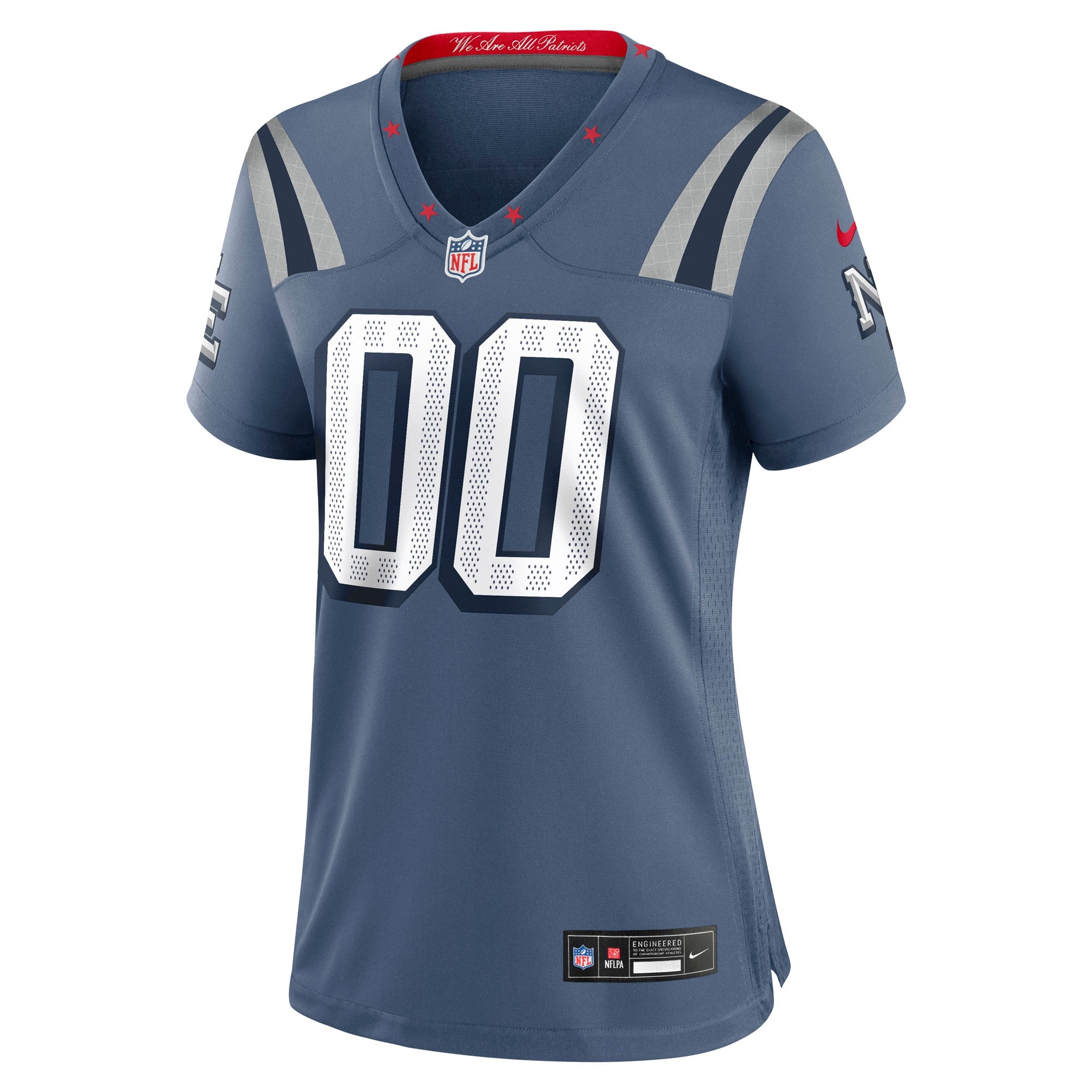 New England Patriots Nike Women's 2025 Rivalries Collection Custom Game Jersey - Storm Blue