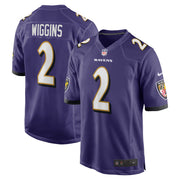 Nate Wiggins Baltimore Ravens Nike  Player Game Jersey - Purple