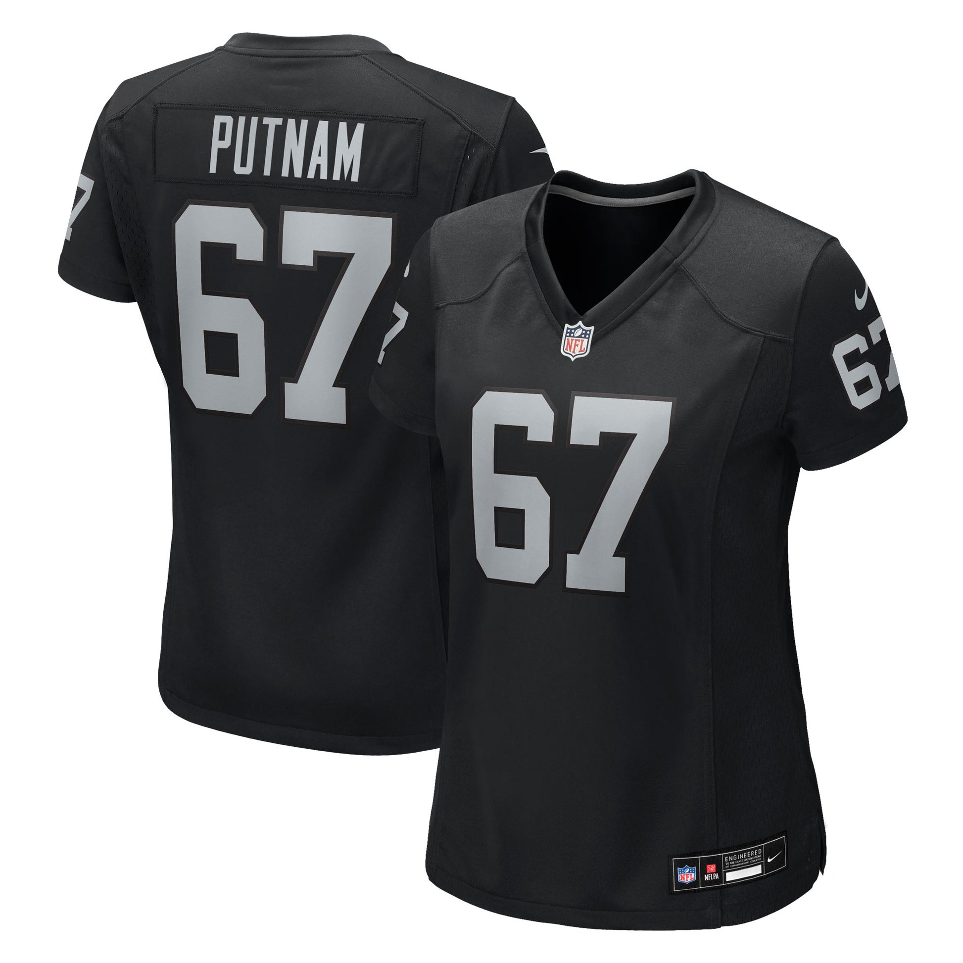 Will Putnam Las Vegas Raiders Nike Women's Team Game Jersey -  Black