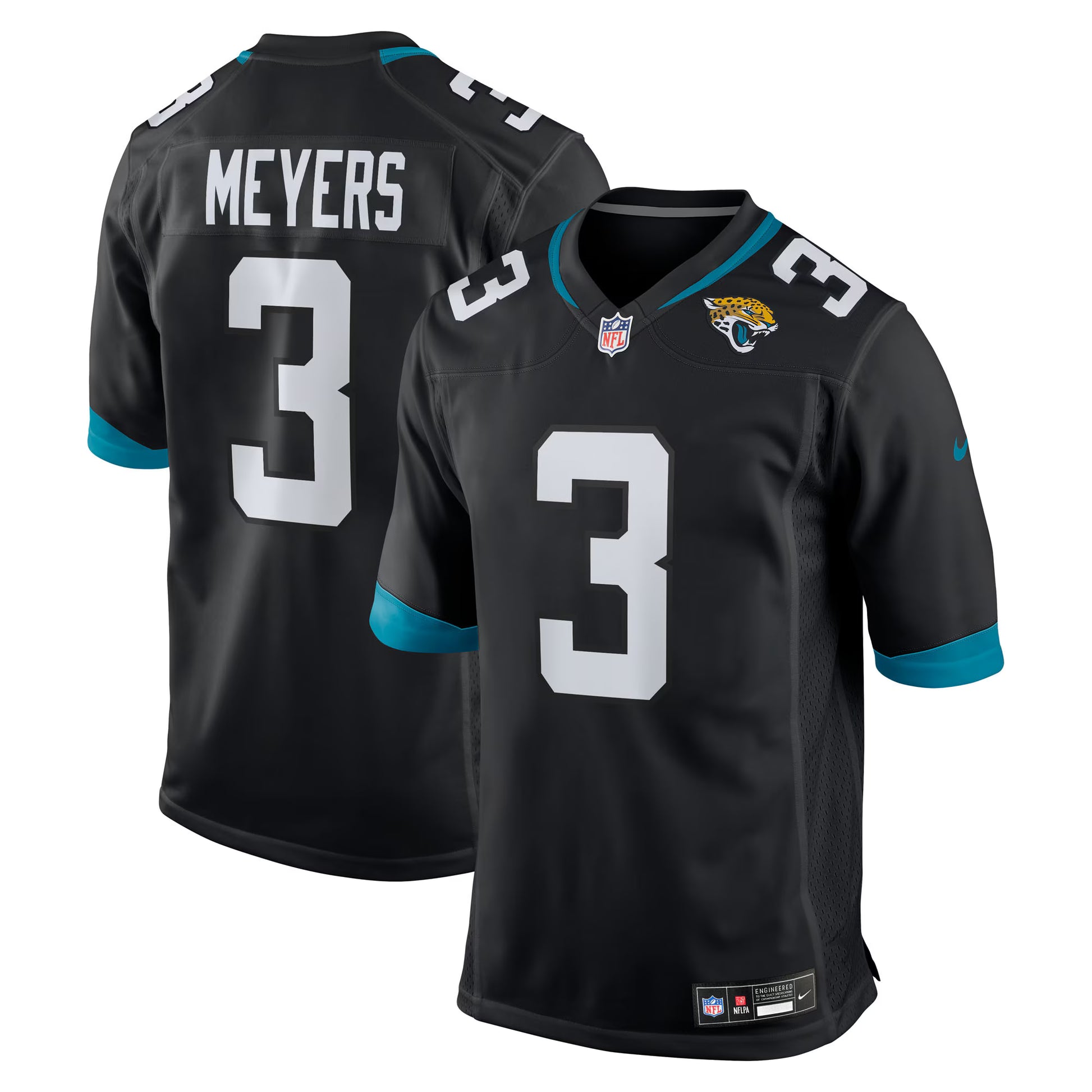 Jakobi Meyers Jacksonville Jaguars Nike Alternate  Game Jersey -  Black