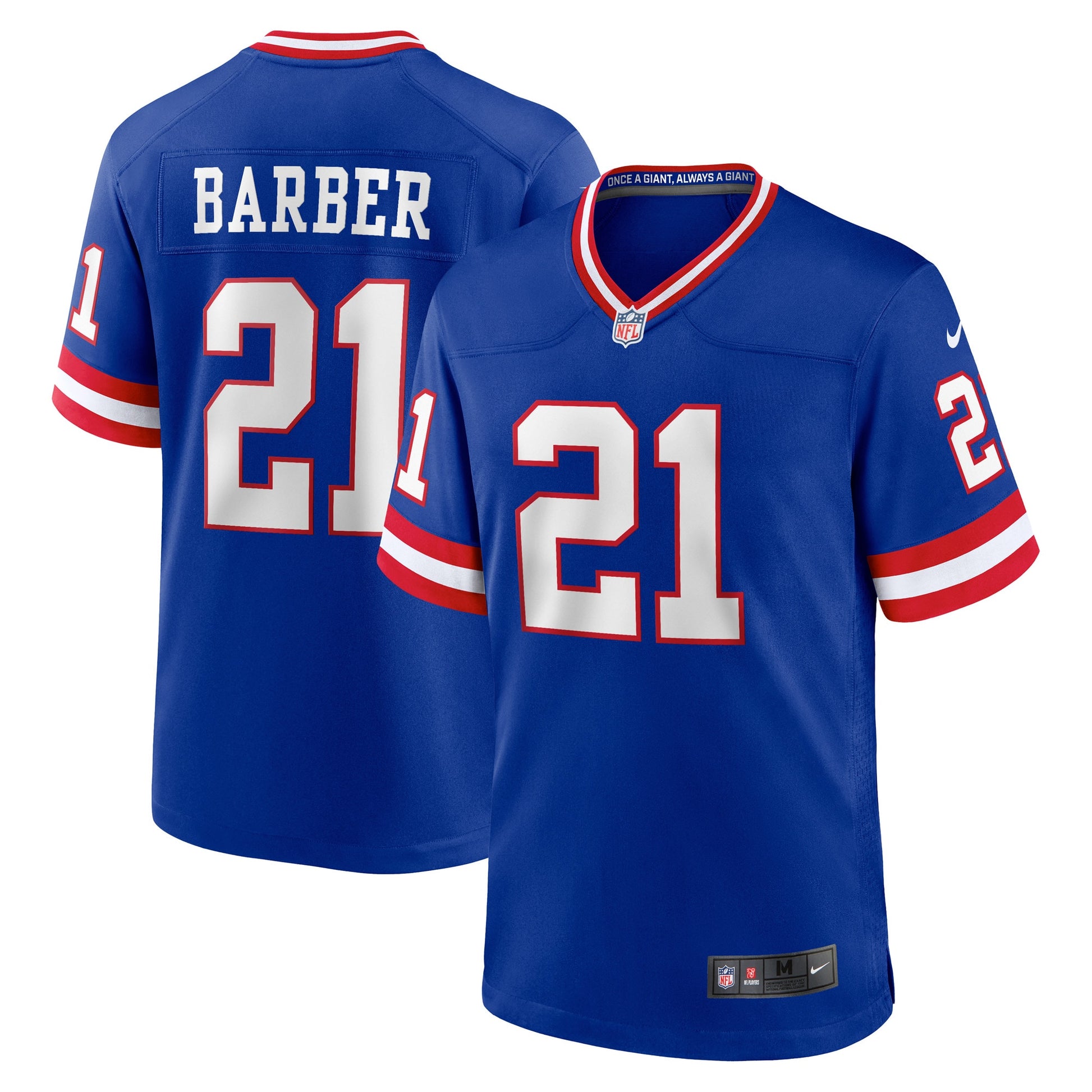 Tiki Barber New York Giants Nike Retired Player Alternate Game Jersey - Royal
