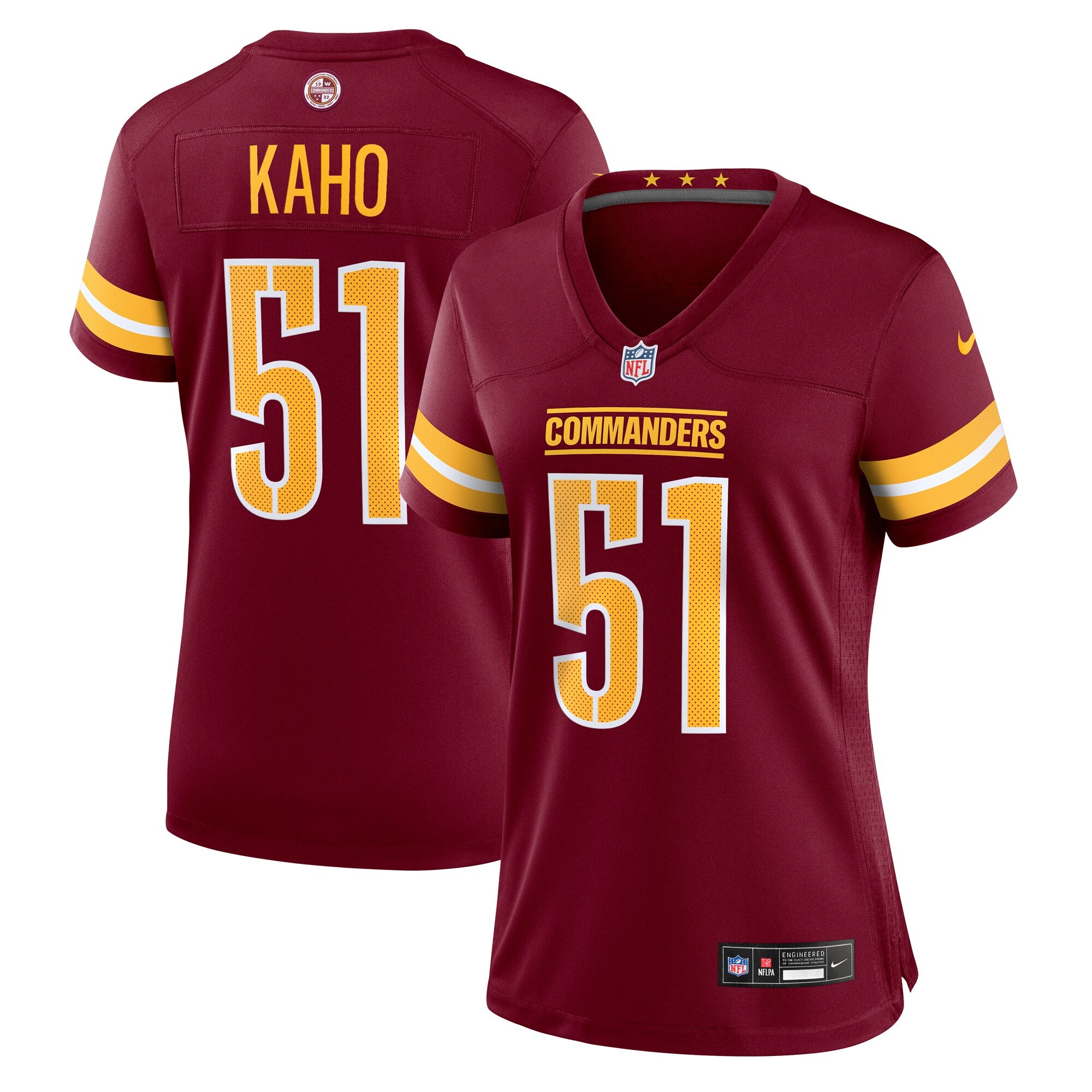 Ale Kaho Washington Commanders Nike Women's Team Game Jersey -  Burgundy