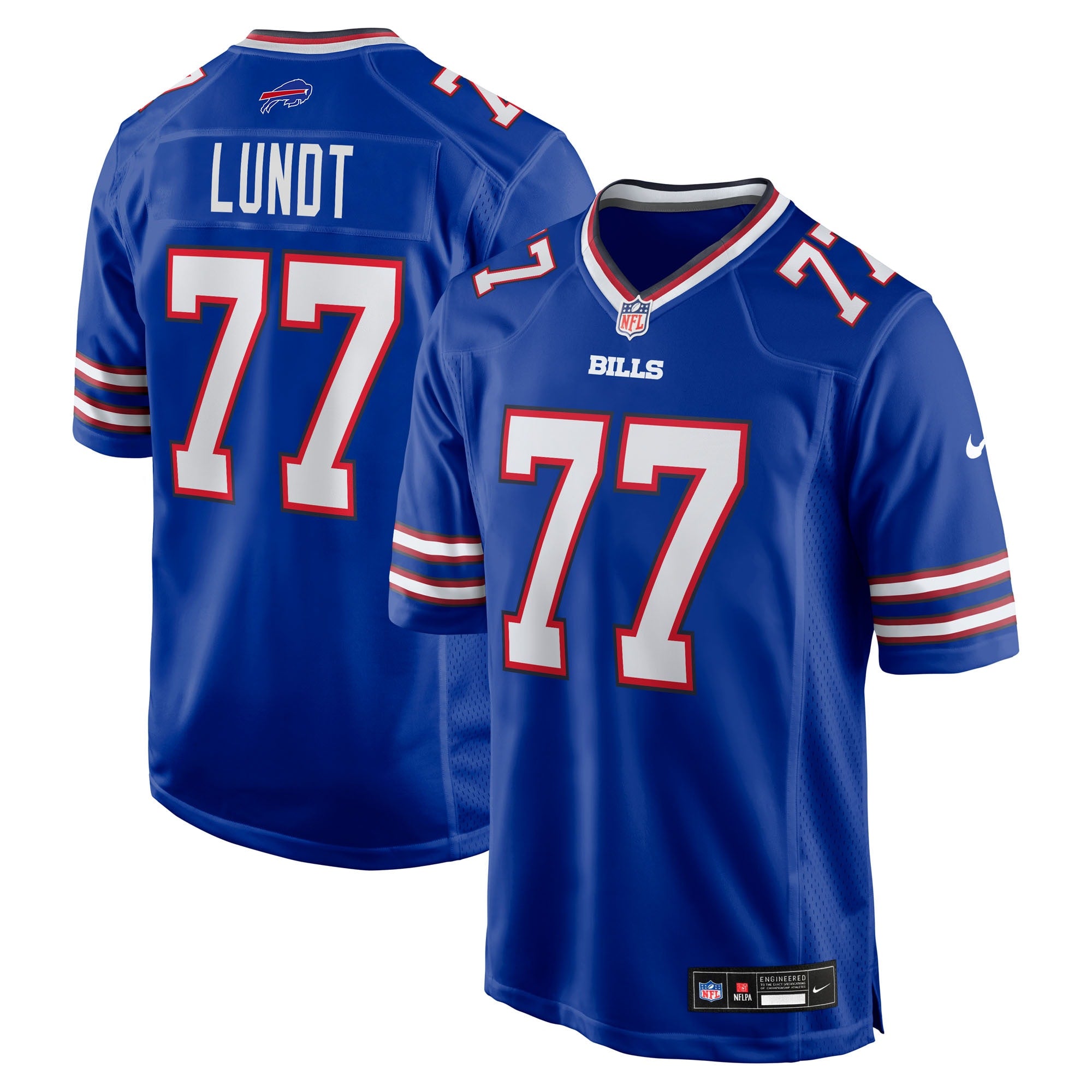 Chase Lundt Buffalo Bills Nike Team Game Jersey -  Royal