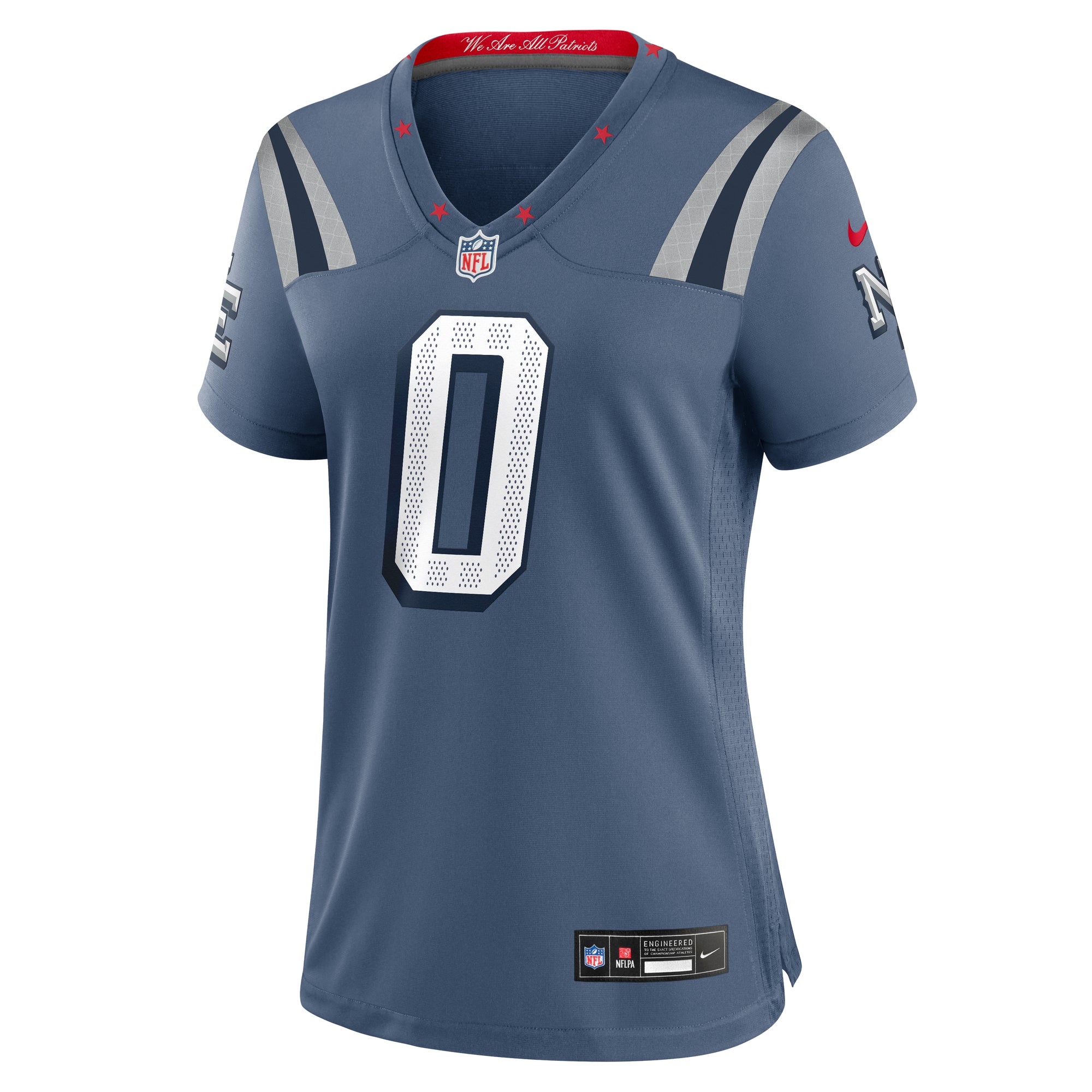 Christian Gonzalez New England Patriots Nike Women's 2025 Rivalries Collection Game Jersey - Storm Blue