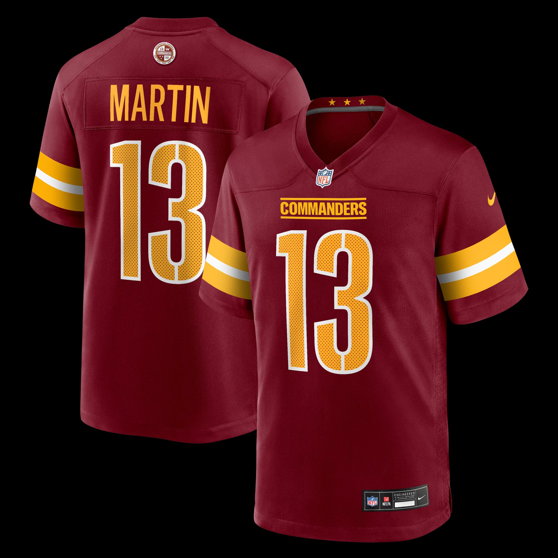 Tay Martin Washington Commanders Nike Team Game Jersey -  Burgundy