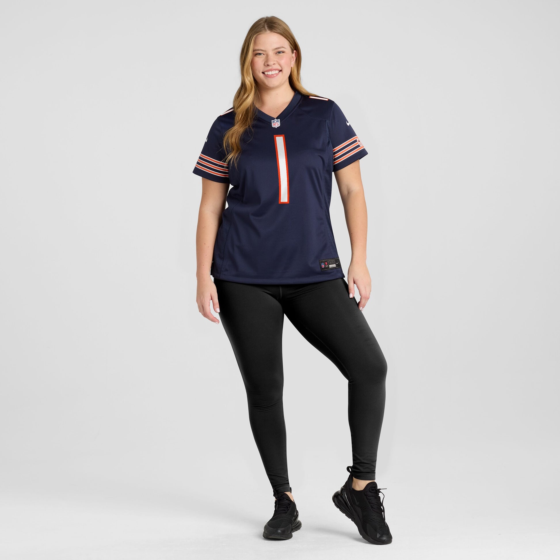 Number 1 Bride Chicago Bears Nike Women's Game Jersey - Navy