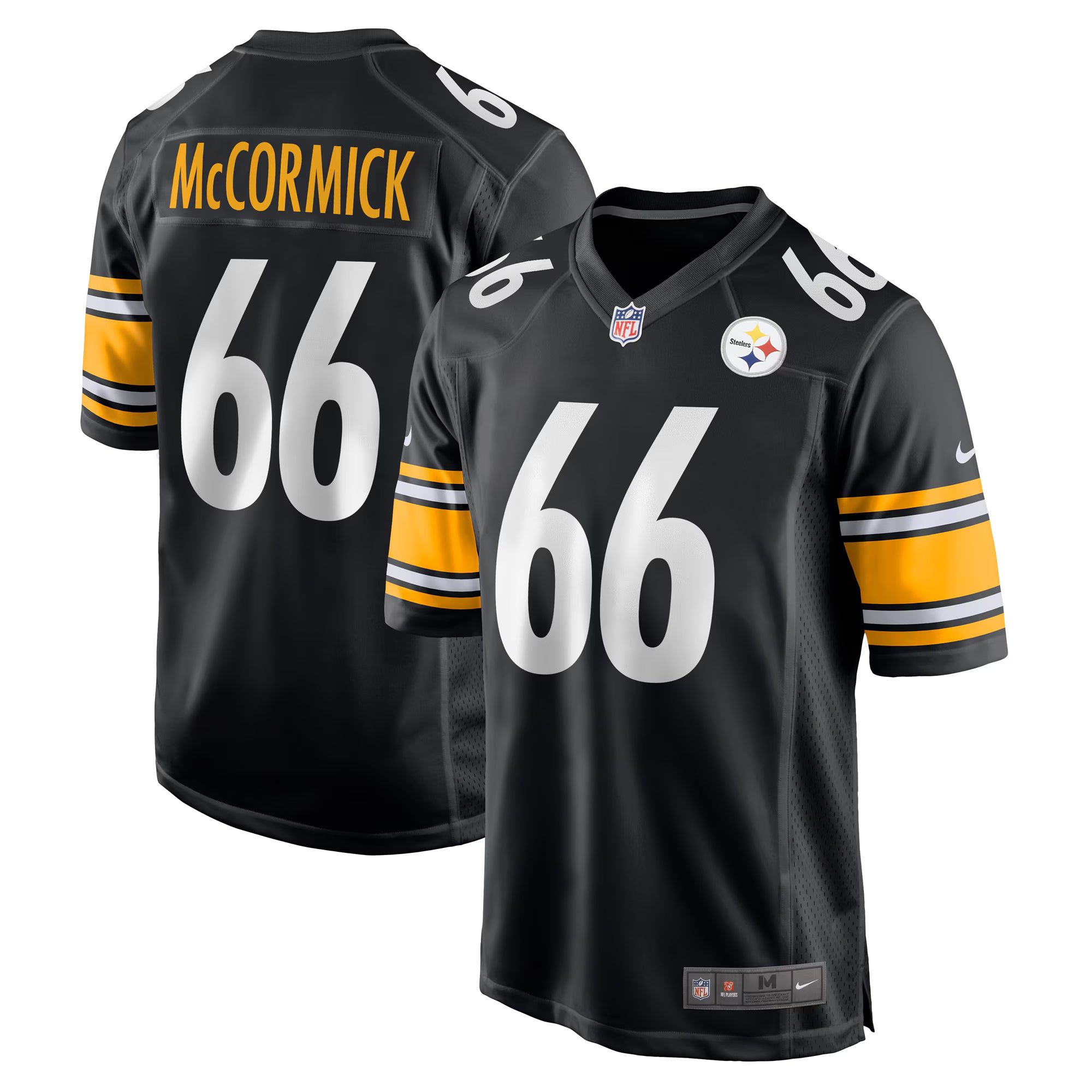 Mason McCormick Pittsburgh Steelers Nike  Game Jersey -  Black