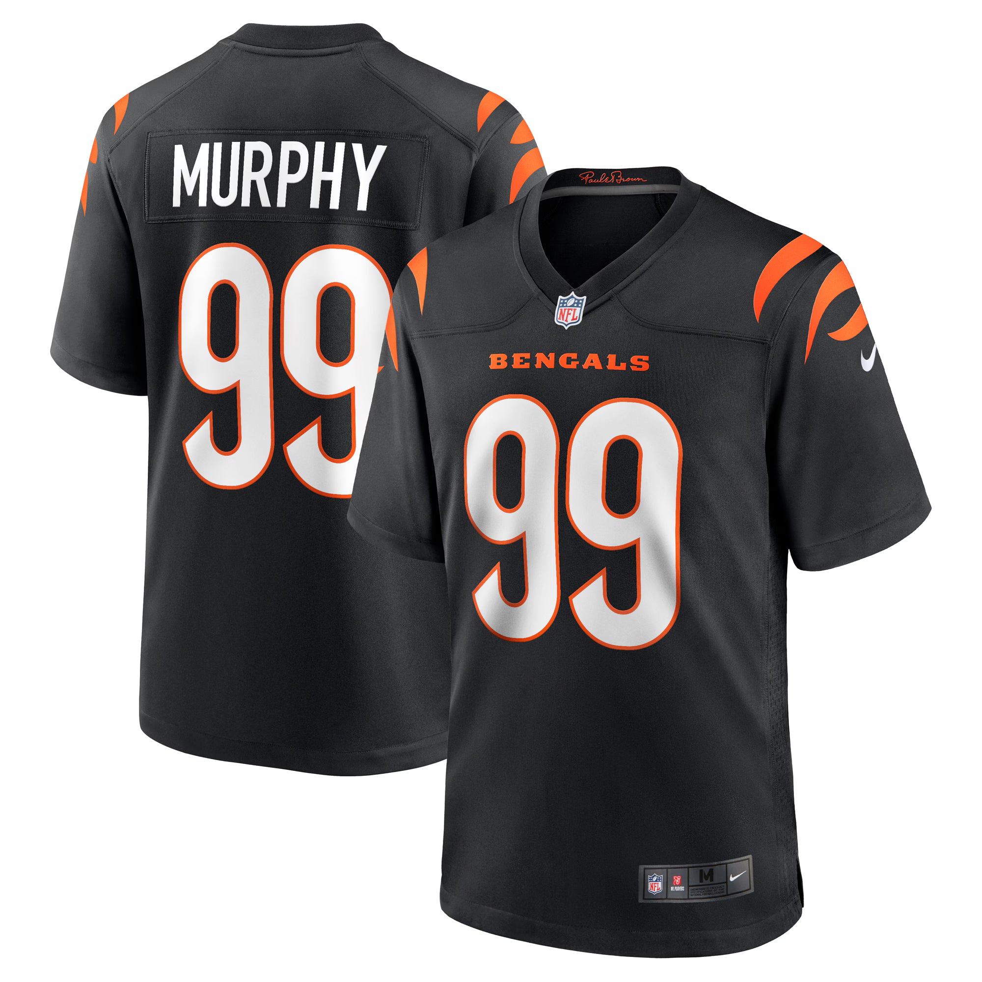 Myles Murphy Cincinnati Bengals Nike  Game Jersey - Black