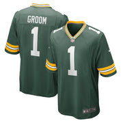 Number 1 Groom Green Bay Packers Nike Game Jersey - Green