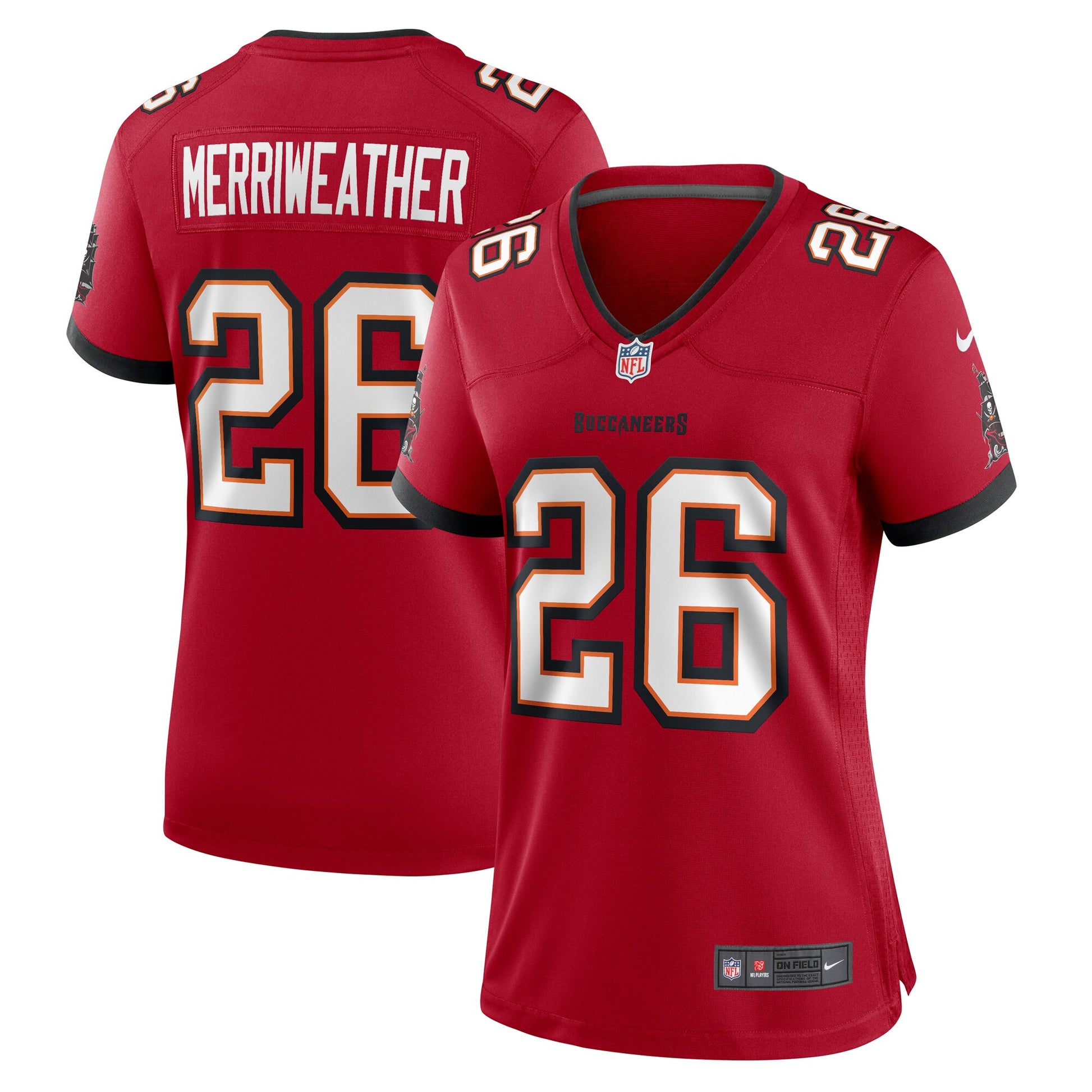 Kaevon Merriweather Tampa Bay Buccaneers Nike Women's  Game Jersey -  Red