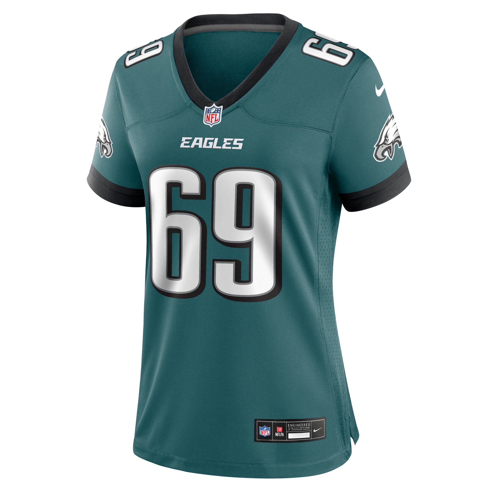 Landon Dickerson Philadelphia Eagles Nike Women's Team Game Jersey - Midnight Green