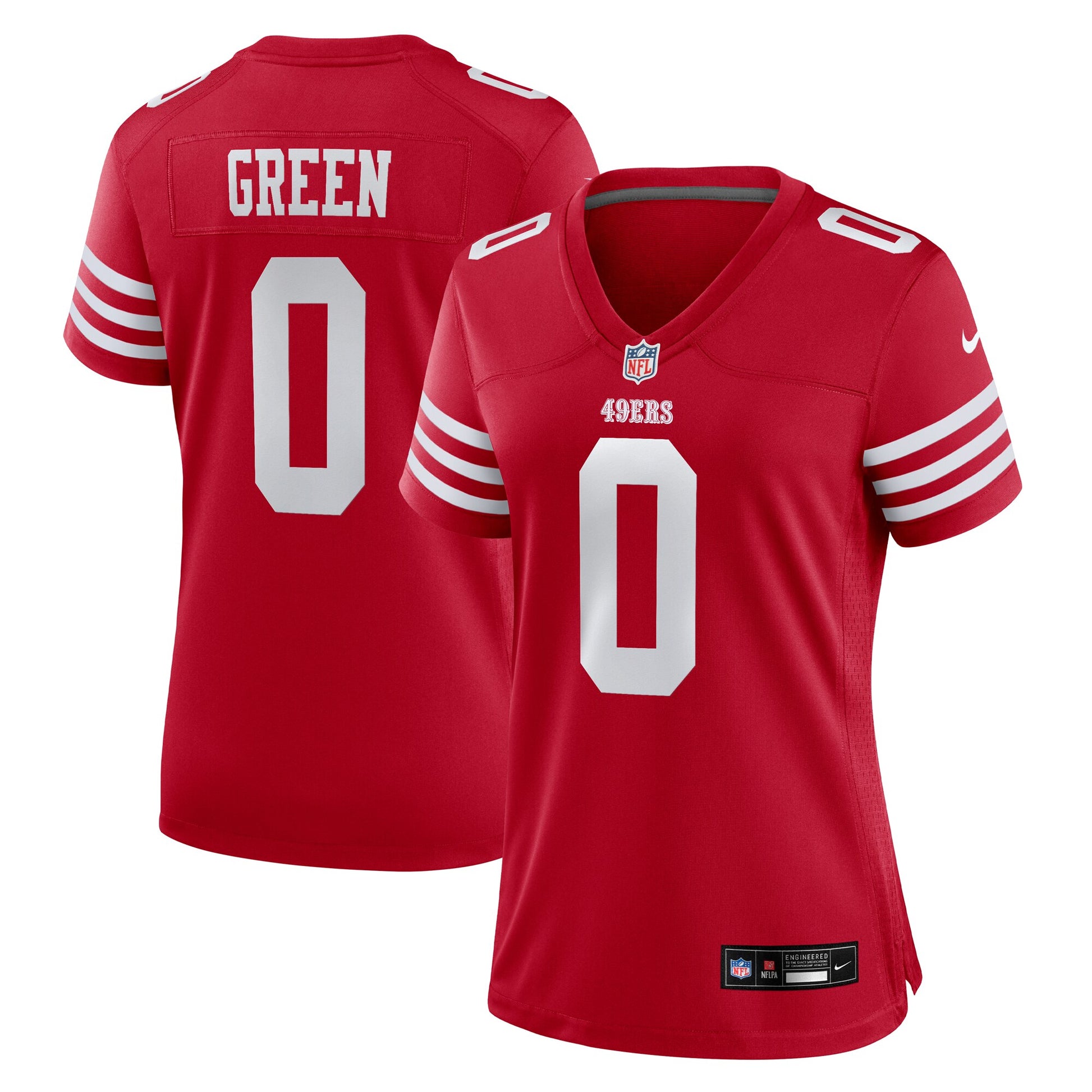Renardo Green San Francisco 49ers Nike Women's Team Game Jersey -  Scarlet