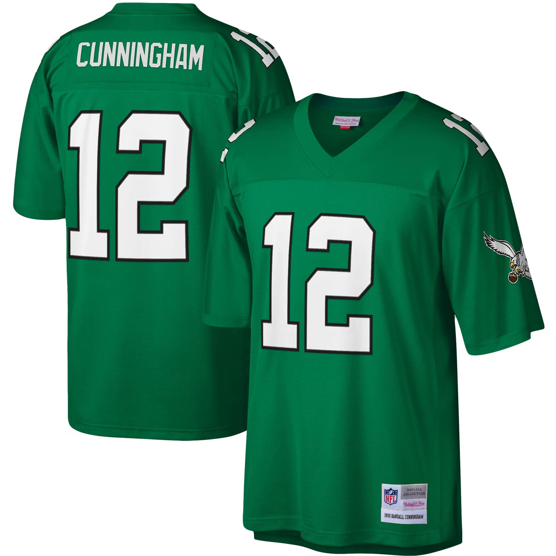 Randall Cunningham Philadelphia Eagles Mitchell &amp; Ness Legacy Replica Jersey - Kelly Green
