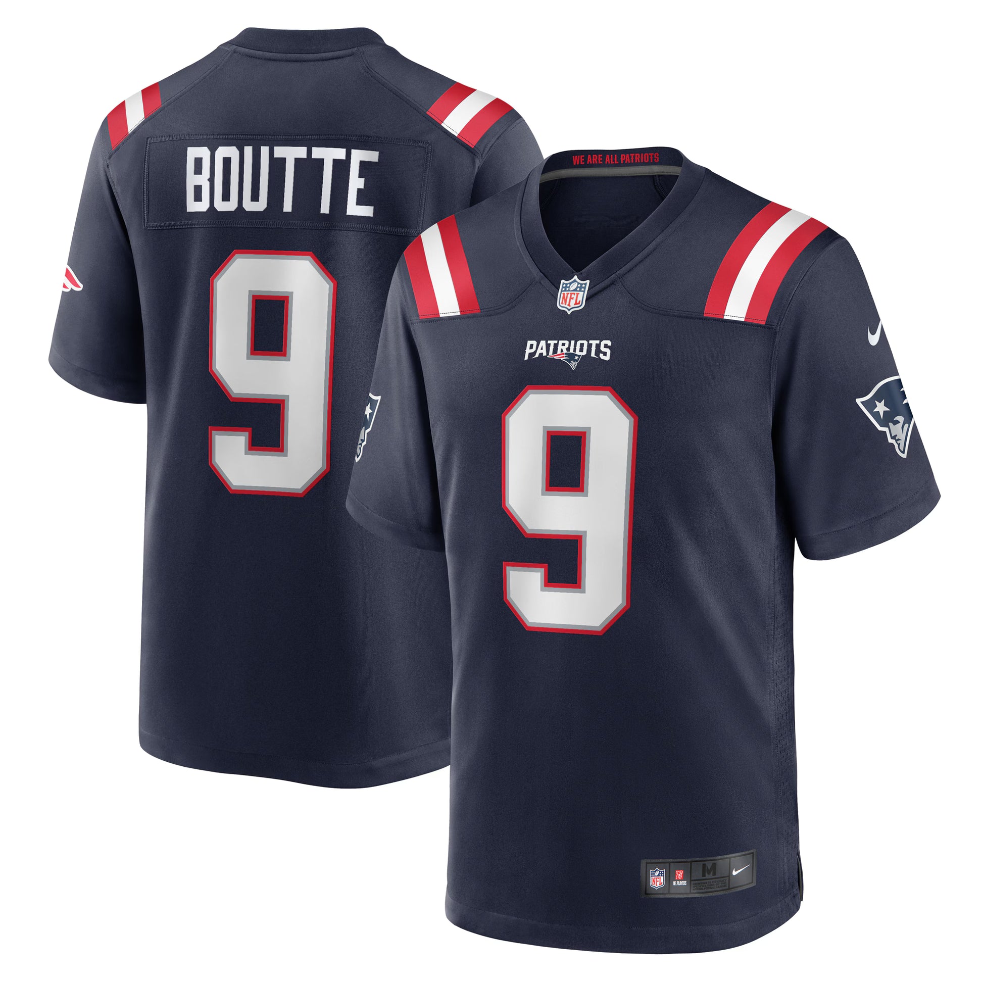 Kayshon Boutte New England Patriots Nike  Game Jersey -  Navy