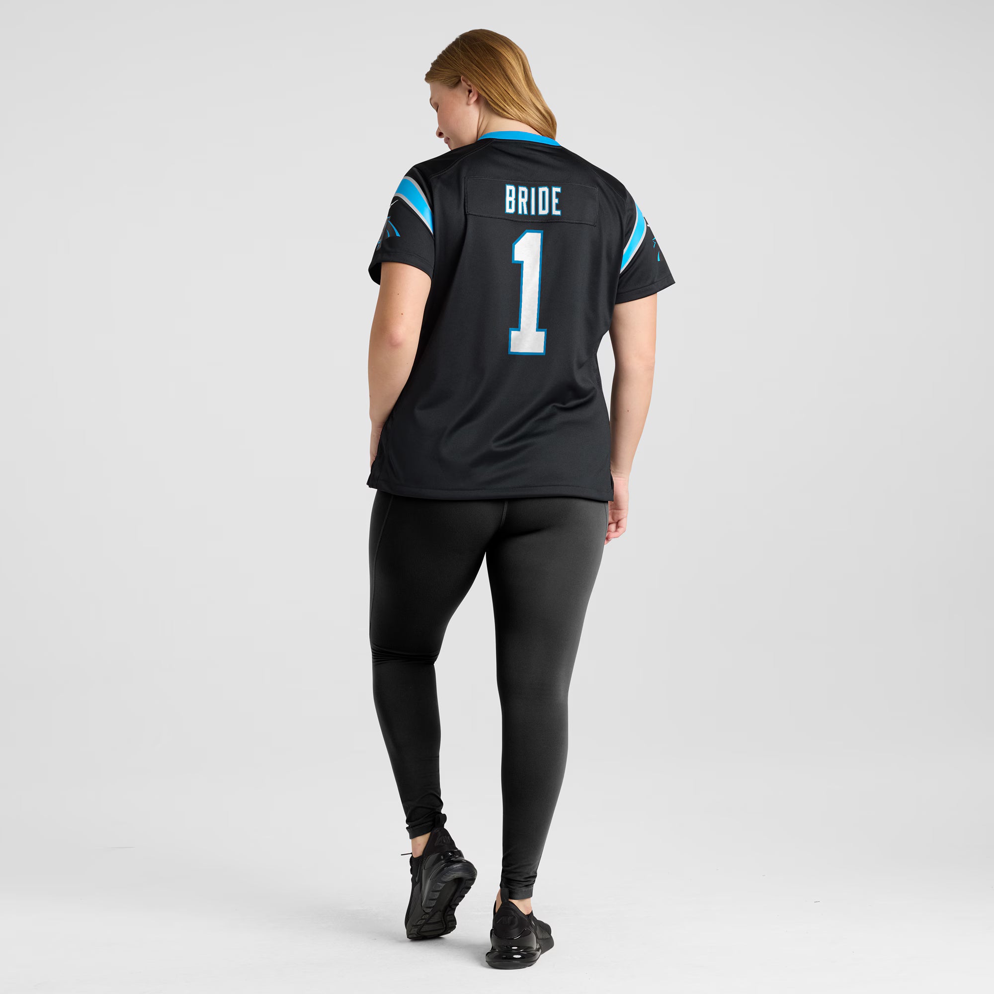 Number 1 Bride Carolina Panthers Nike Women's Game Jersey - Black