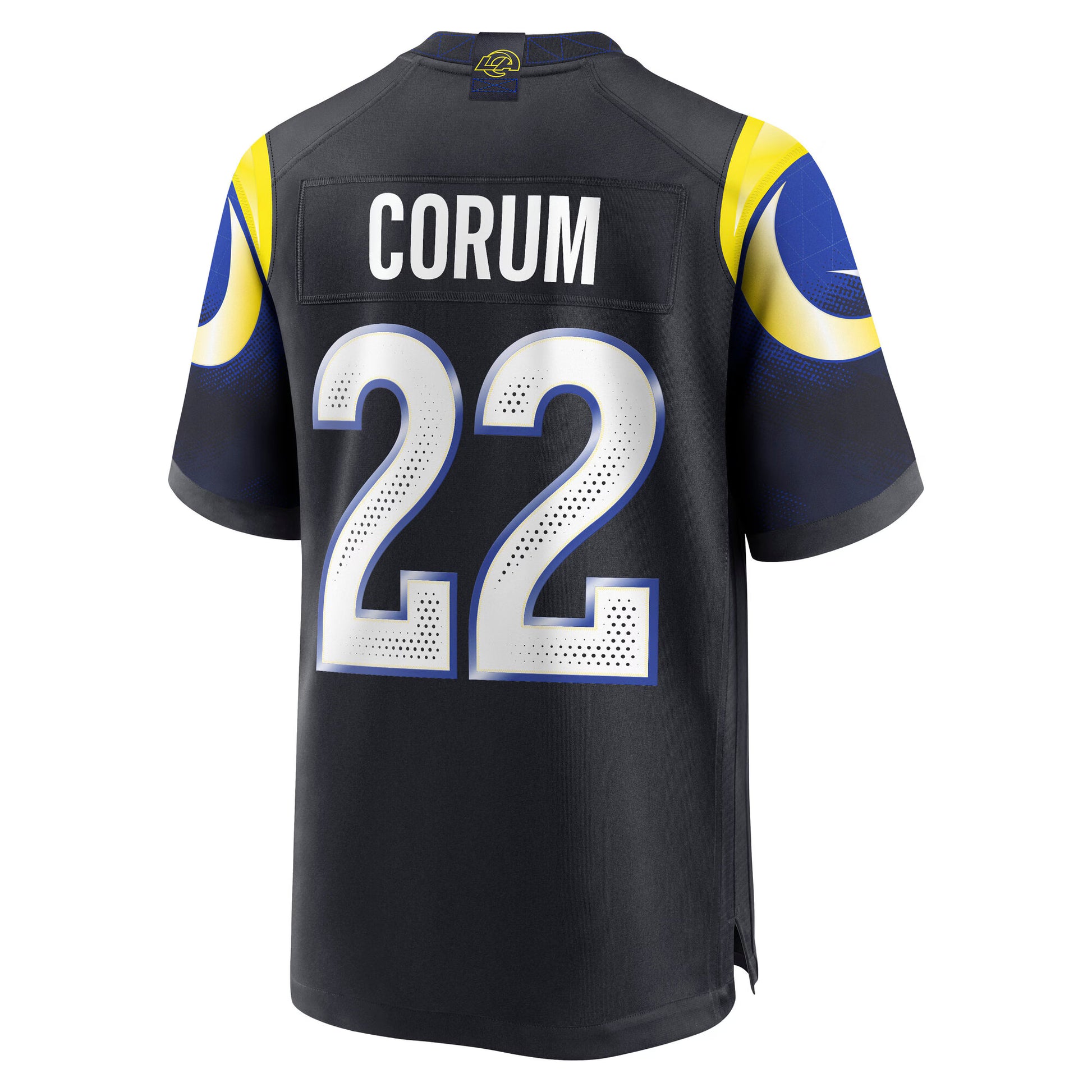 Blake Corum Los Angeles Rams Nike 2025 Rivalries Collection Game Jersey - Midnight Blue