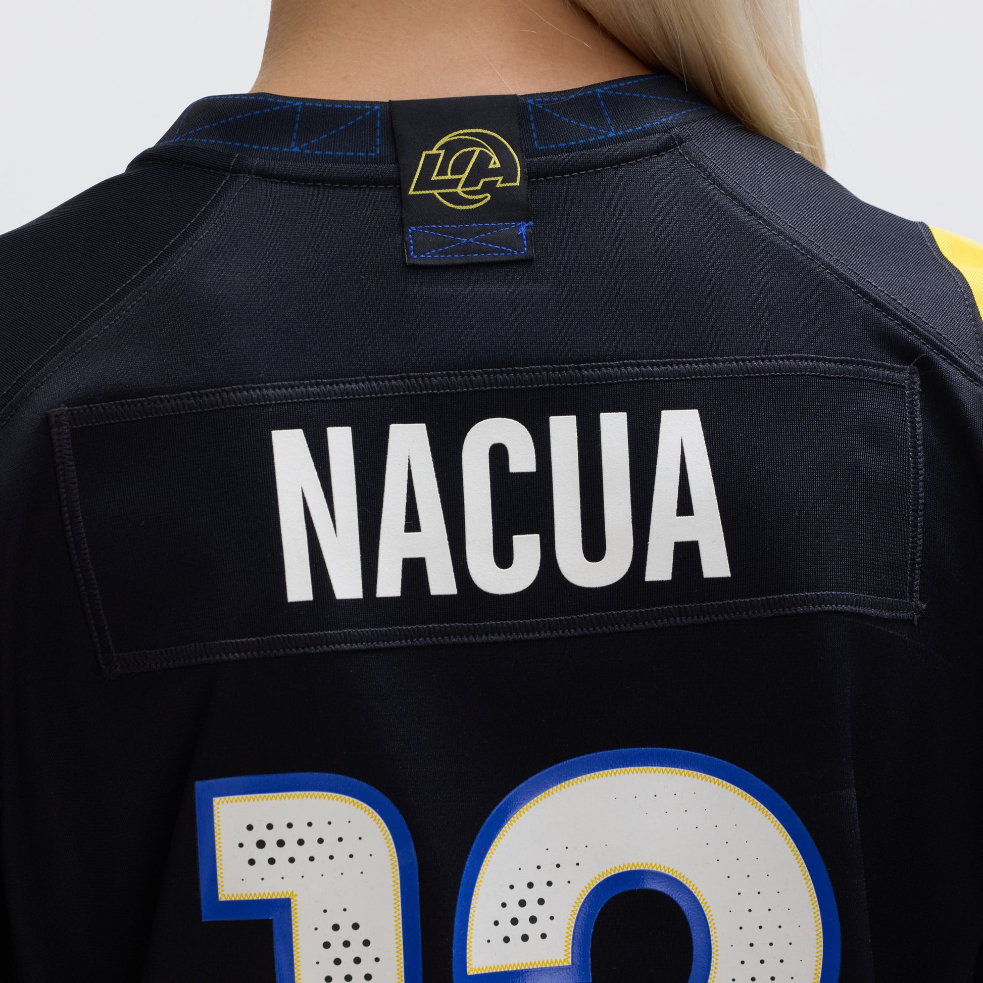 Puka Nacua Los Angeles Rams Nike Women's 2025 Rivalries Collection Game Jersey - Midnight Blue
