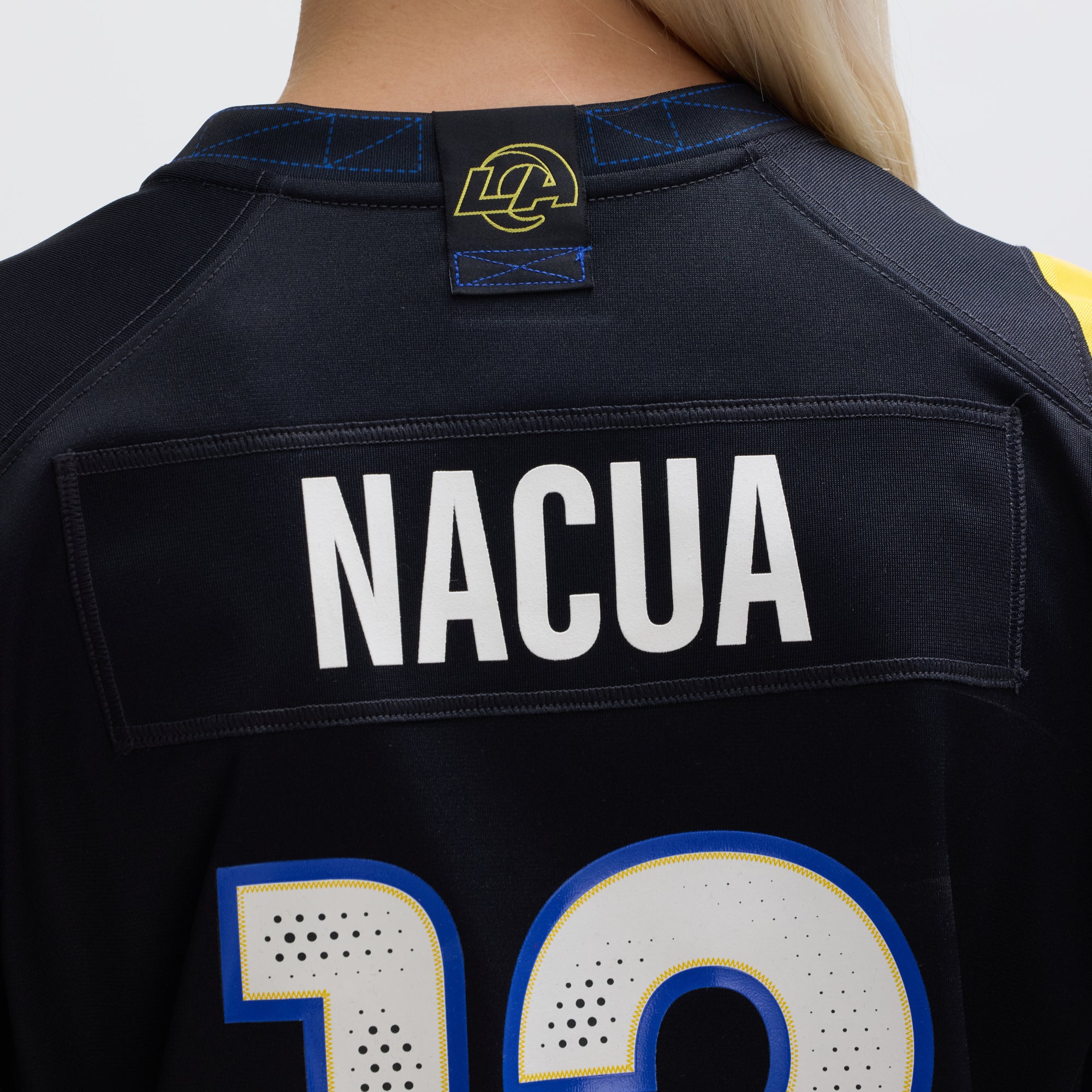 Puka Nacua Los Angeles Rams Nike Women's 2025 Rivalries Collection Game Jersey - Midnight Blue