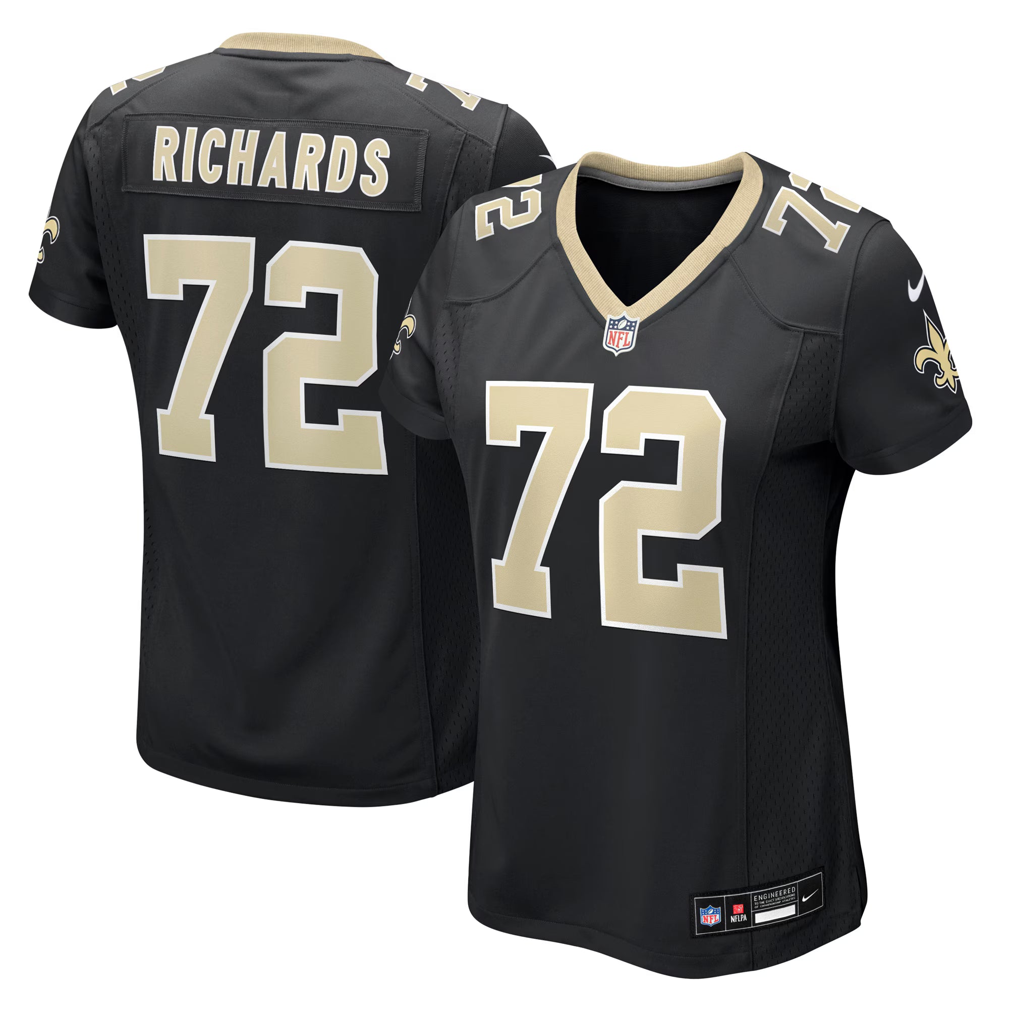 Asim Richards New Orleans Saints Nike Women's Team Game Jersey -  Black