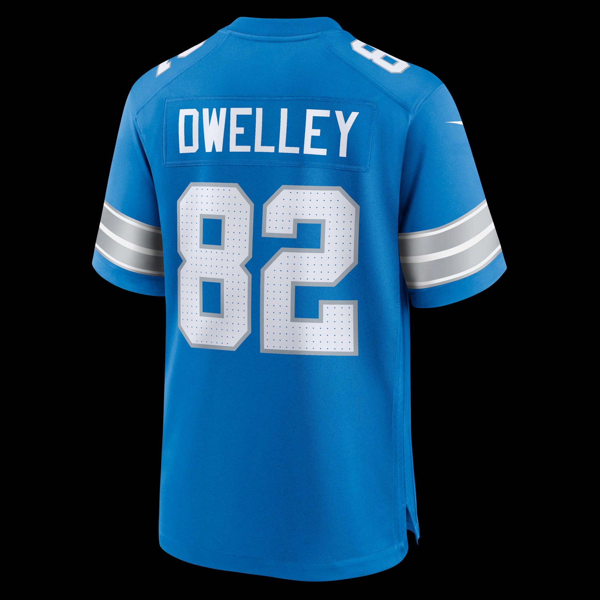 Ross Dwelley Detroit Lions Nike Team Game Jersey -  Blue