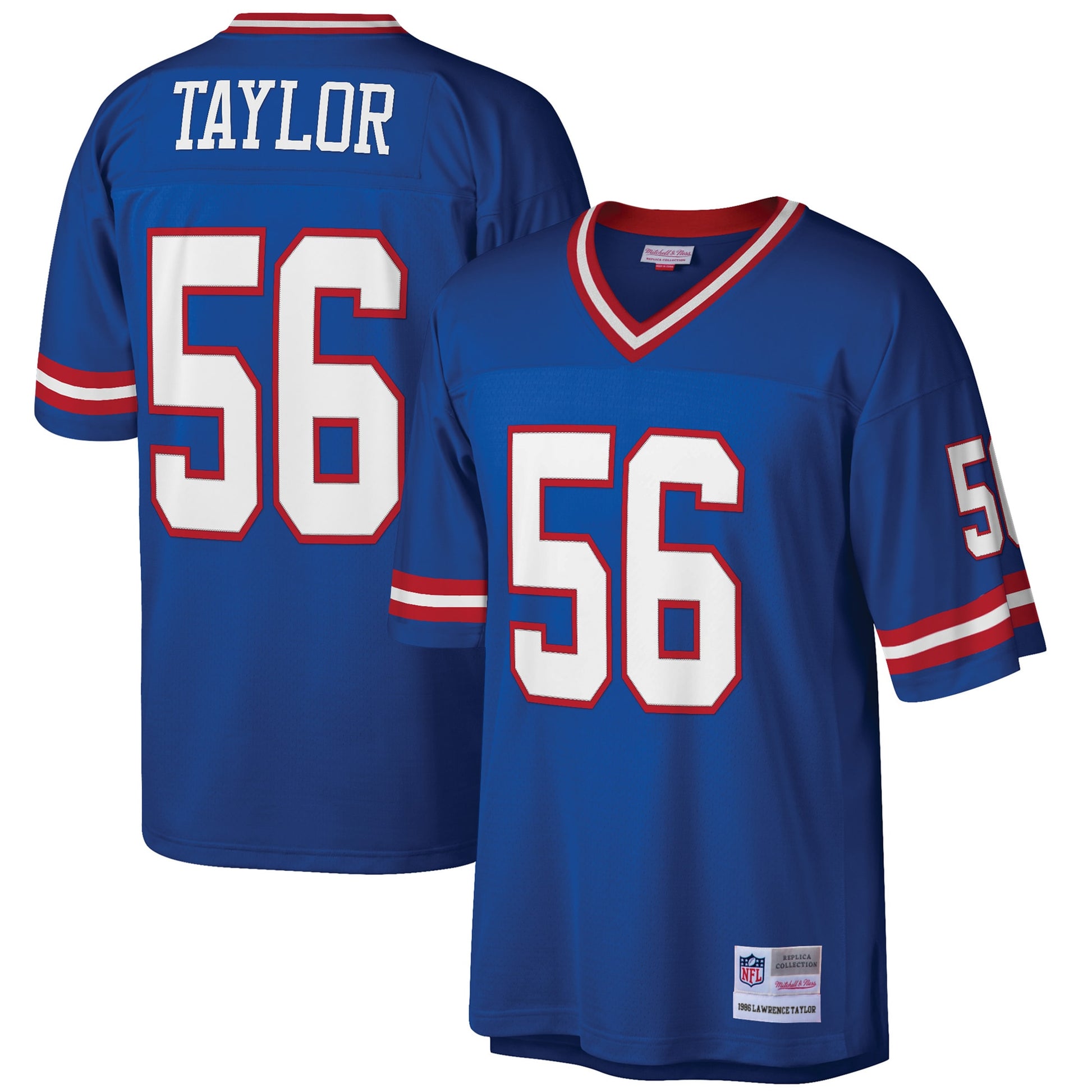 Lawrence Taylor New York Giants Mitchell &amp; Ness Big &amp; Tall 1986 Retired Player Replica Jersey - Royal