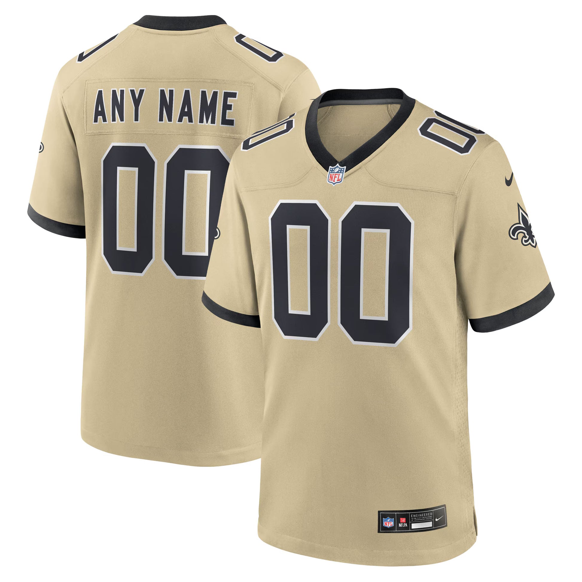 New Orleans Saints Nike Gameday Golds Alternate Custom Game Jersey - Gold