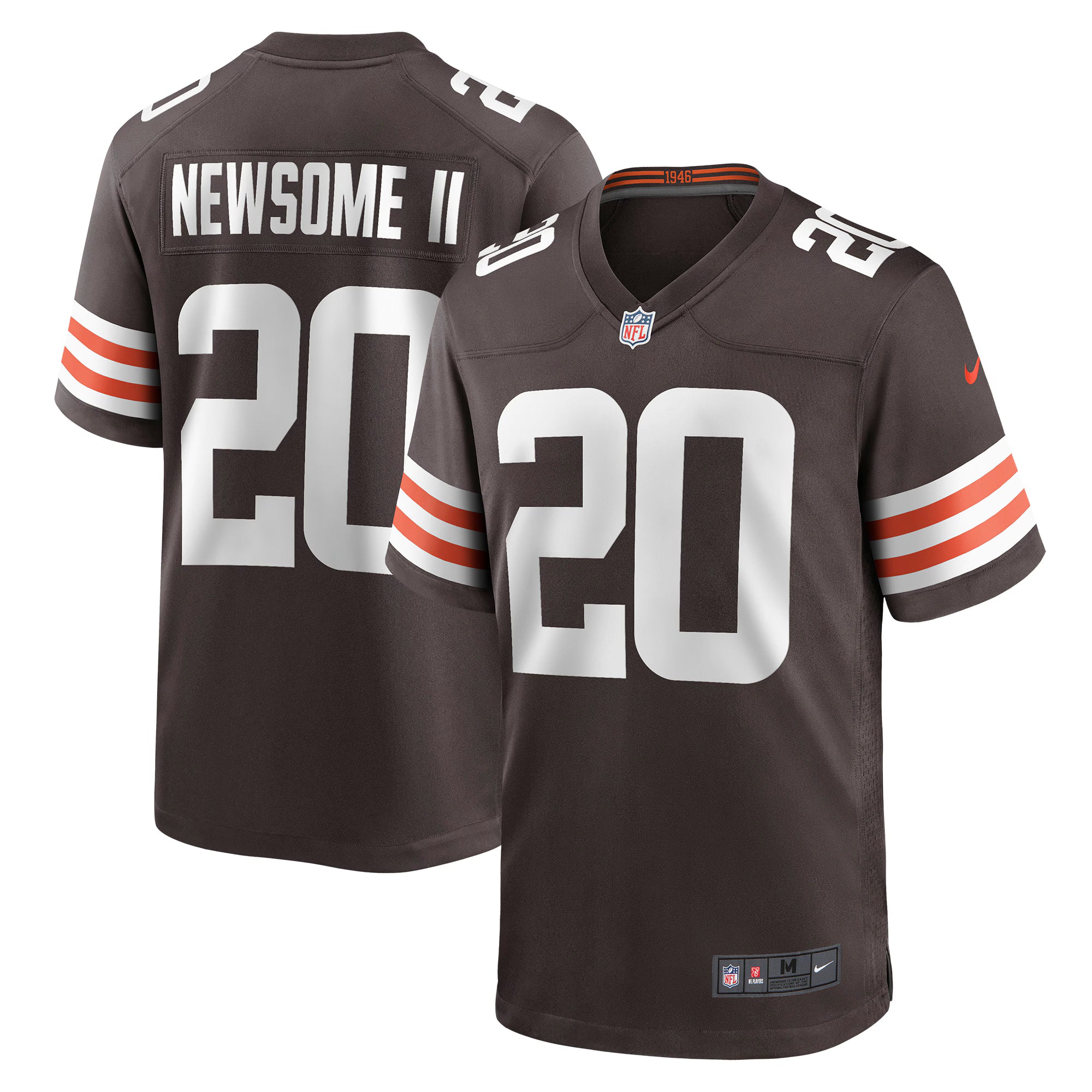 Greg Newsome II Cleveland Browns Nike Game Jersey - Brown