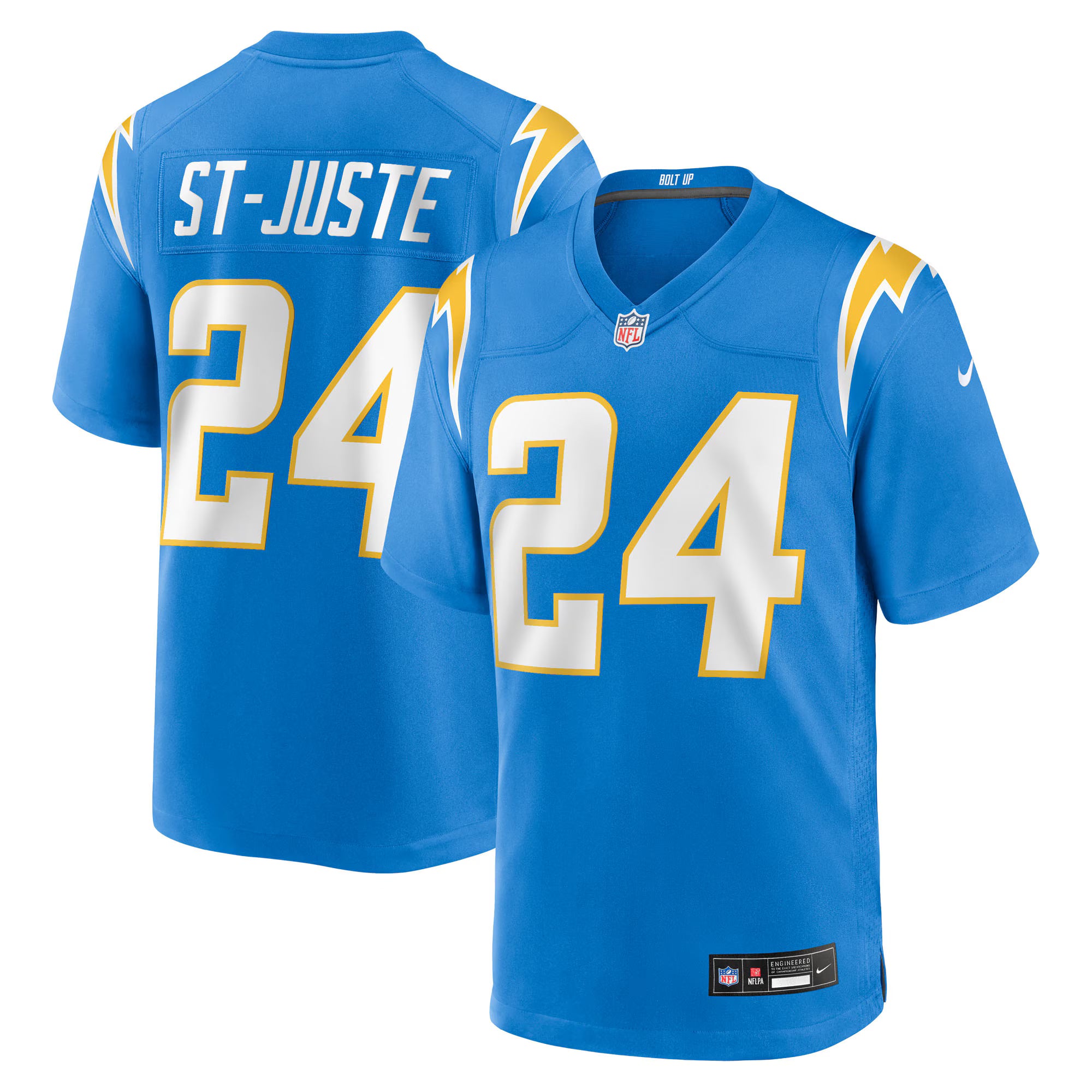 Benjamin St-Juste Los Angeles Chargers Nike Team Game Jersey -  Powder Blue