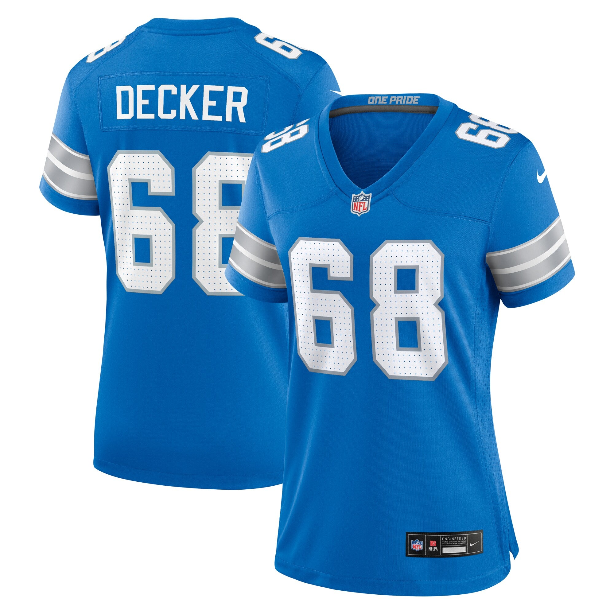 Taylor Decker Detroit Lions Nike Women's Team Game Jersey -  Blue