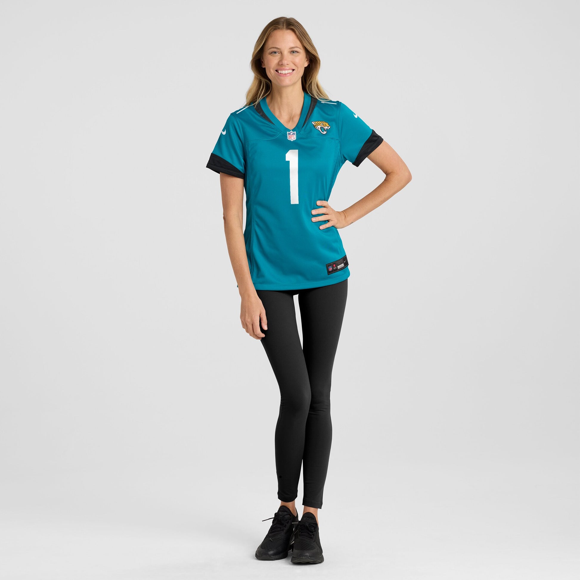 Number 1 Bride Jacksonville Jaguars Nike Women's Game Jersey - Teal