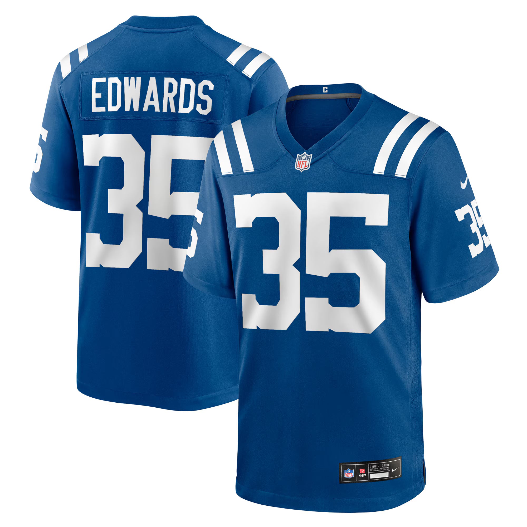 Johnathan Edwards Indianapolis Colts Nike Team Game Jersey -  Royal